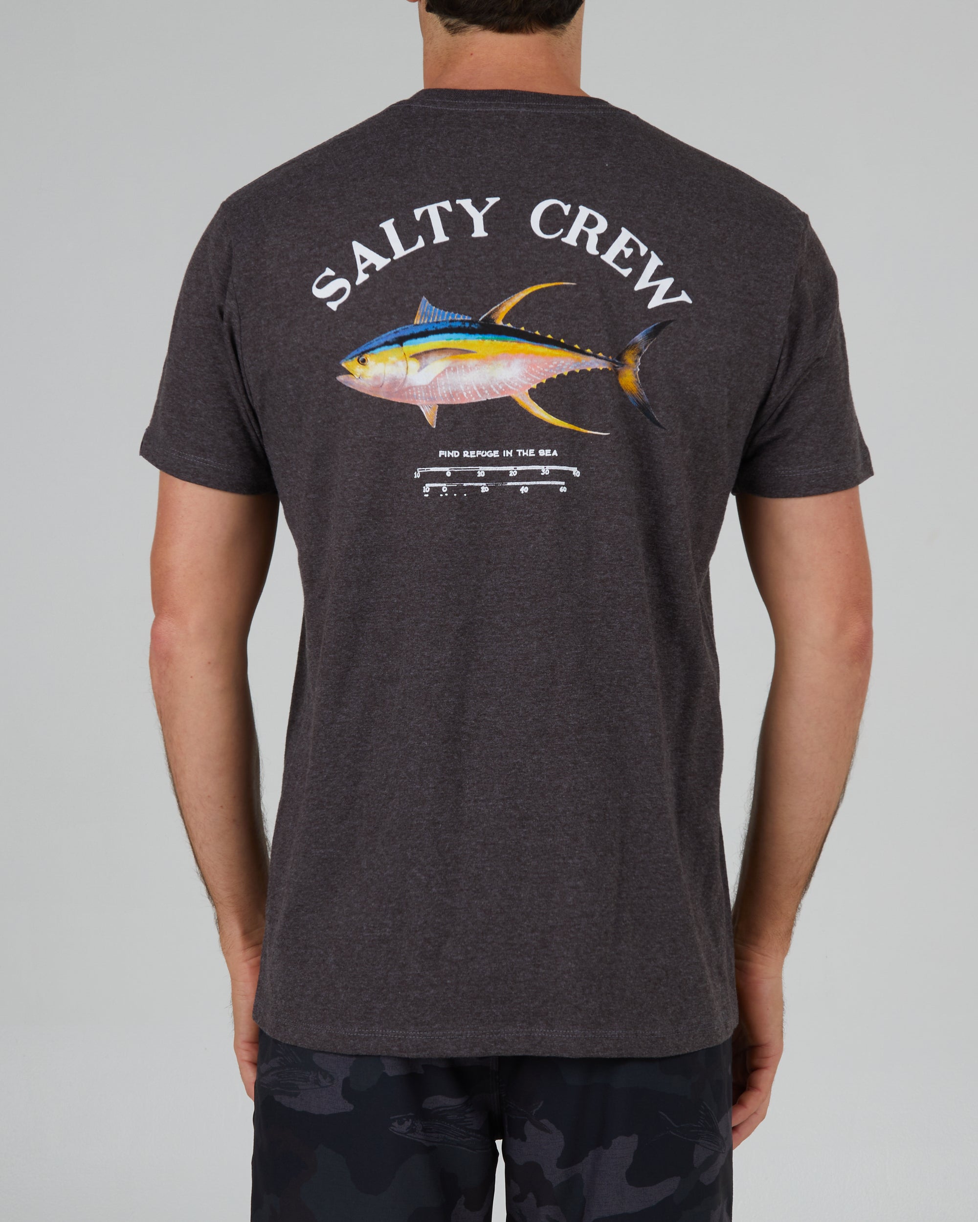 Salty Crew Men's Ahi Mount Classic S/S T Shirt Navy/Heather M