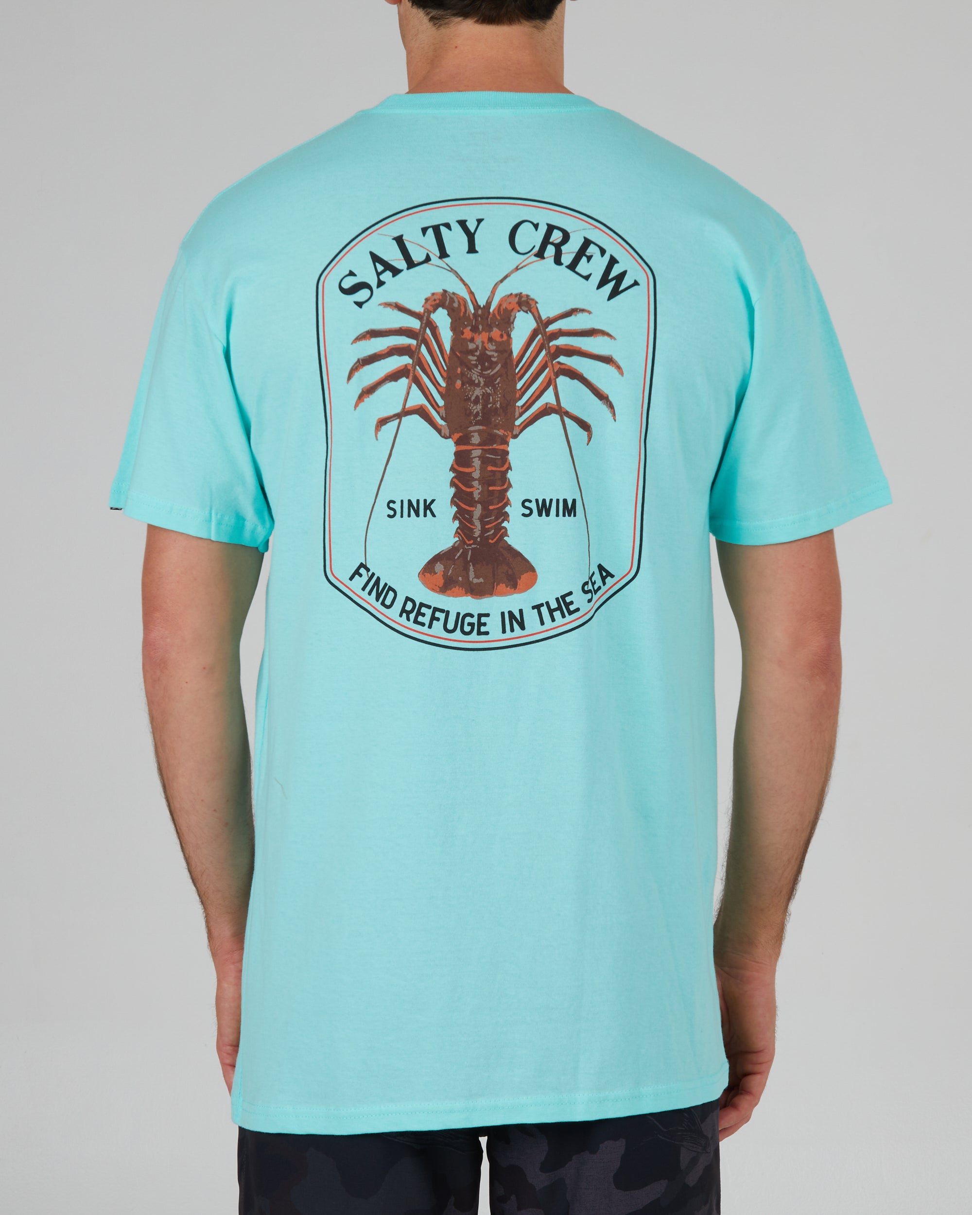 Salty Crew Deep Drop Sea Foam S/S Premium Tee L Cotton T-Shirt