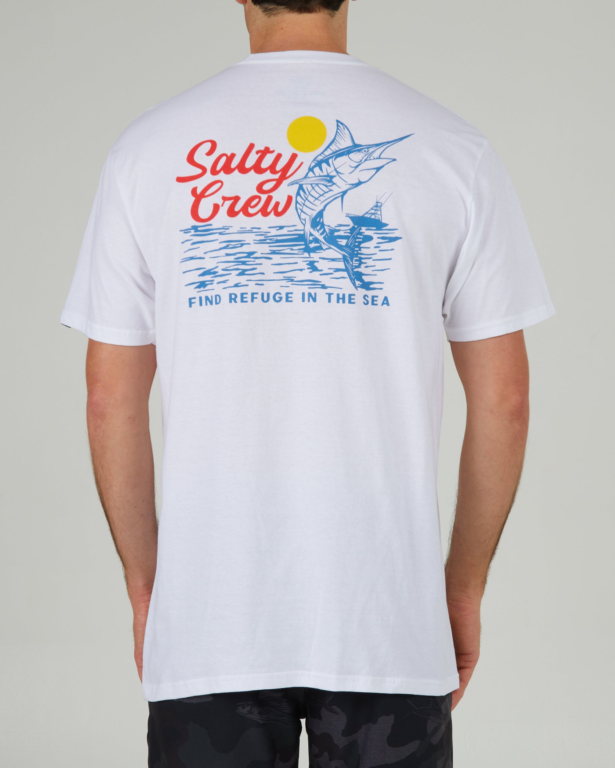 Salty Crew Salty Hut standard T-shirt, Wit