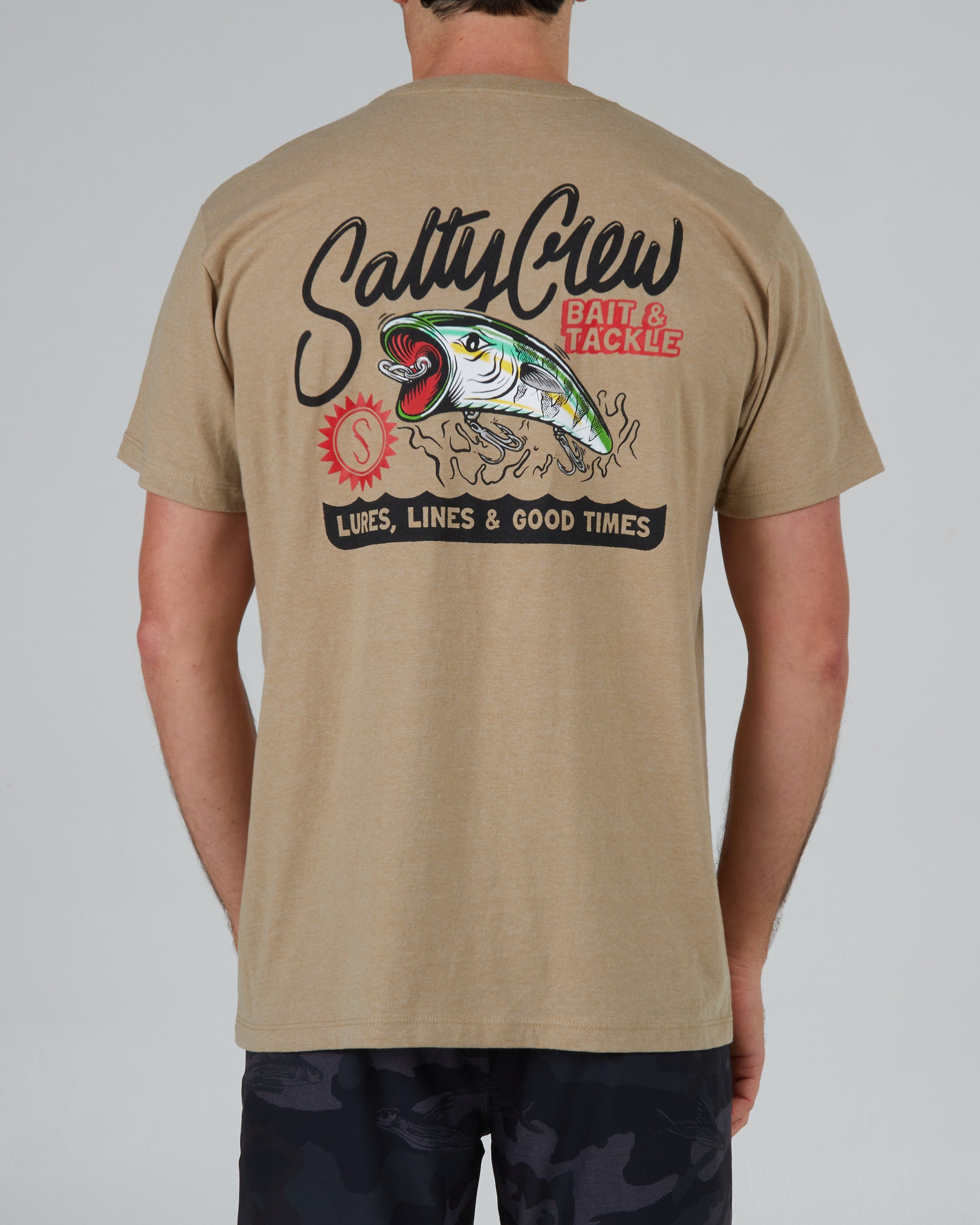 CASTOFF MENS STANDARD SS TEE - Khaki Heather