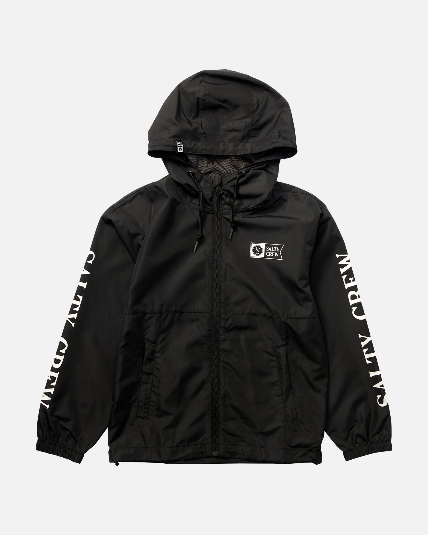 Boys black fashion windbreaker