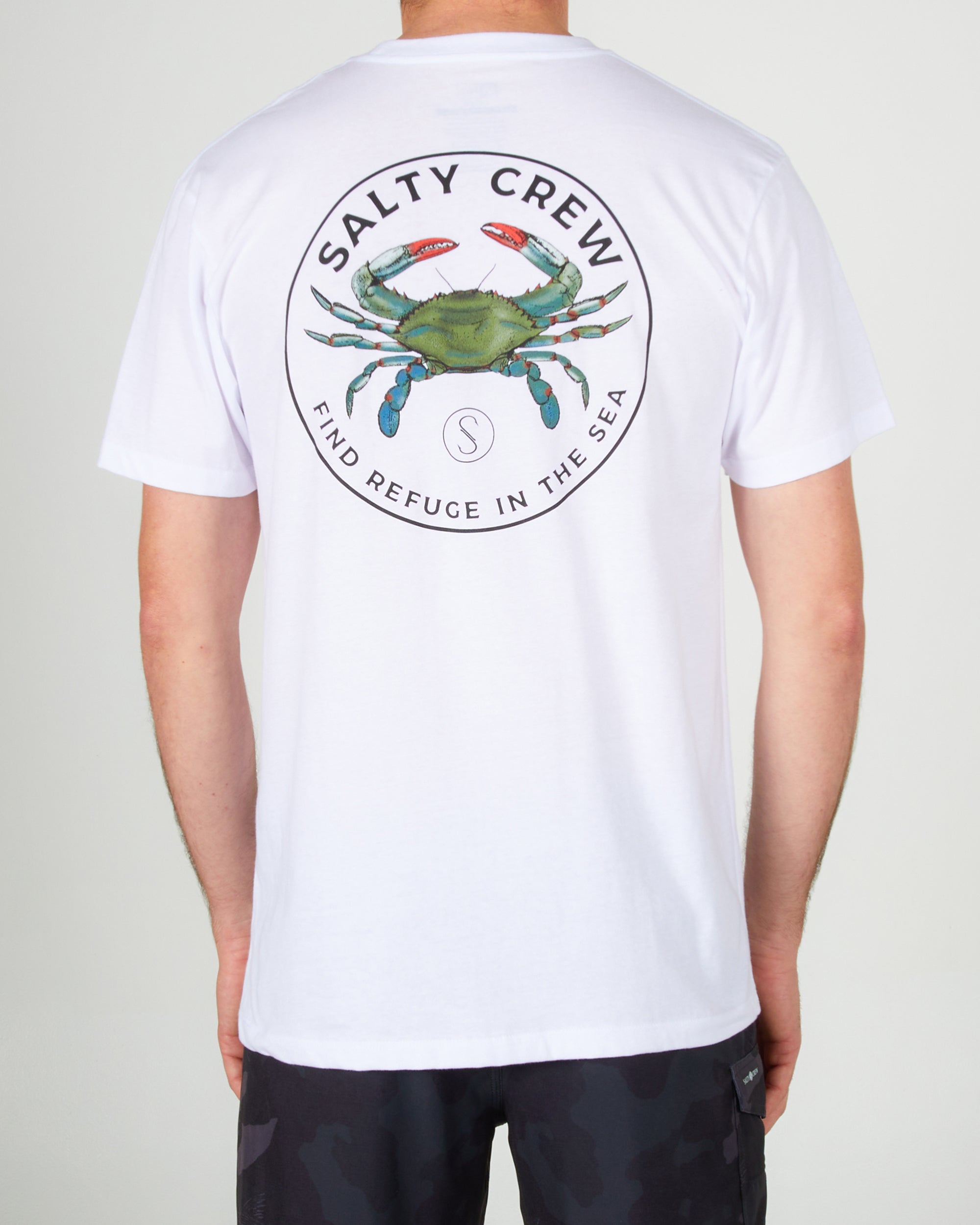 BLUE CRABBER PREMIUM S/S TEE - White