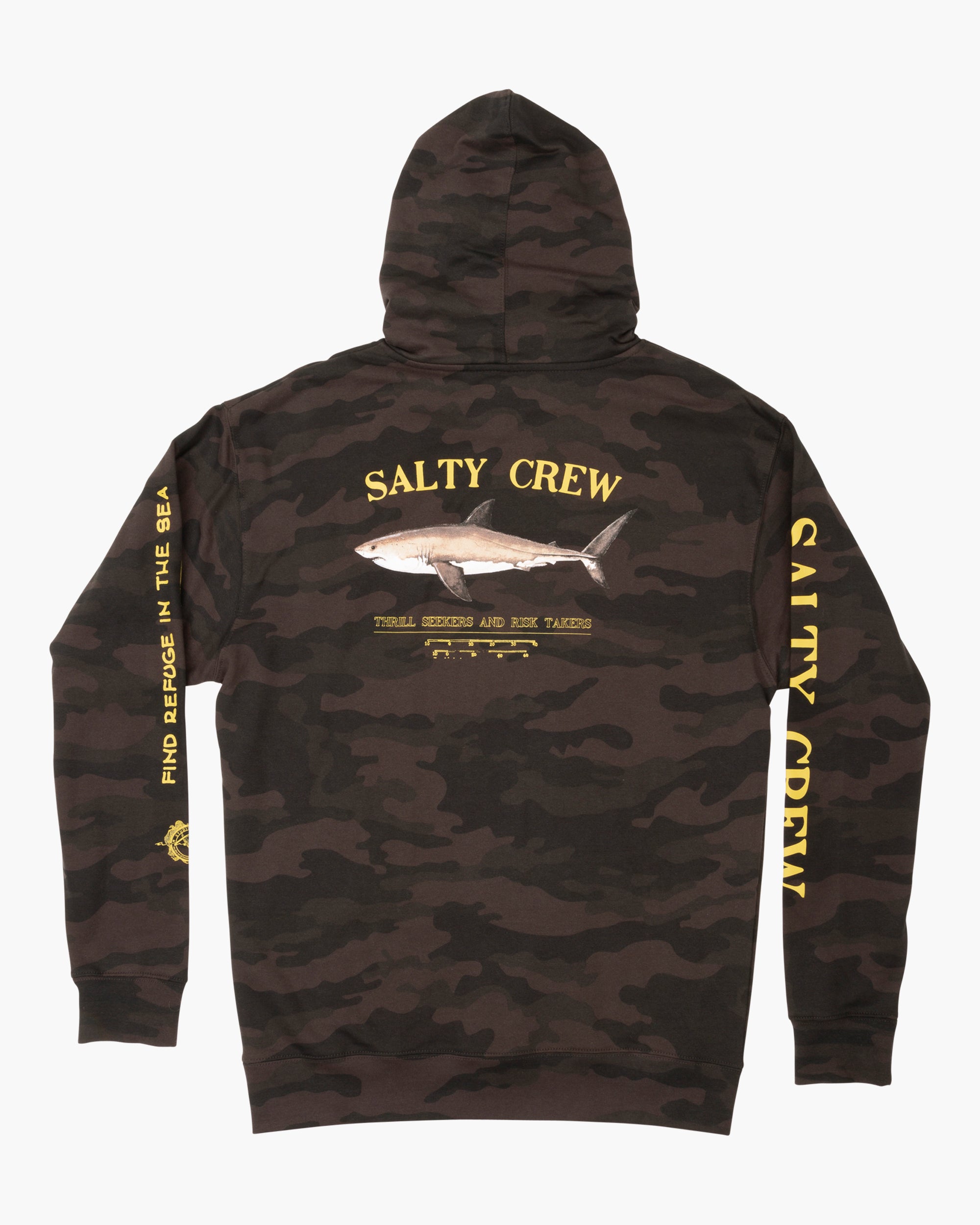 Salty Crew Mariner Surf Hoody - Black Camo - M