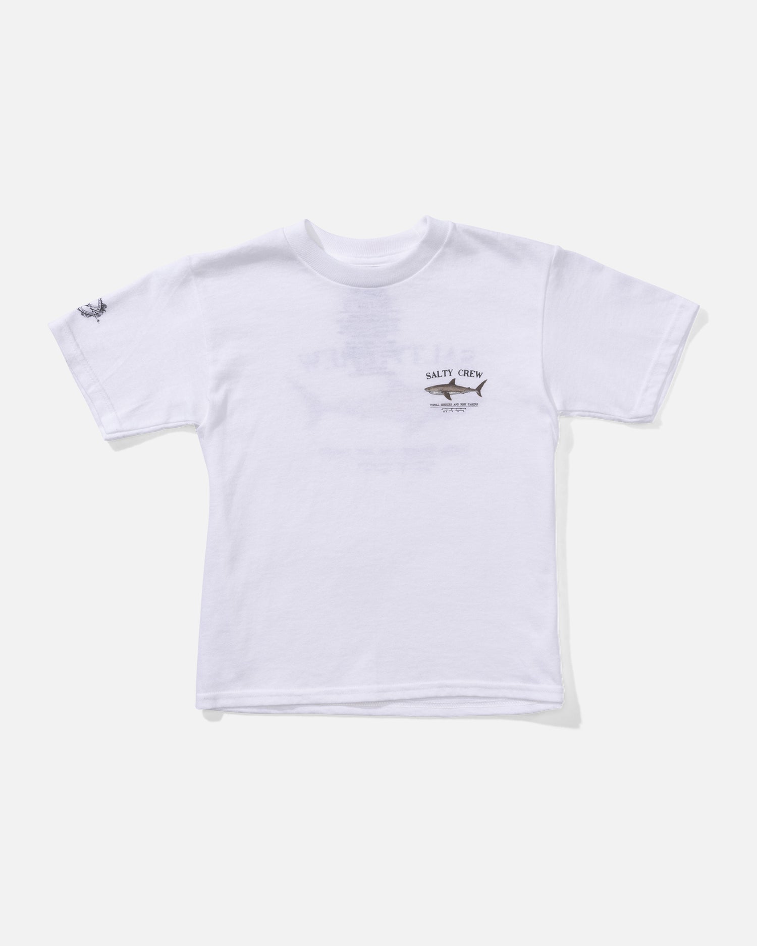 front view of Bruce Toddler Tee - White