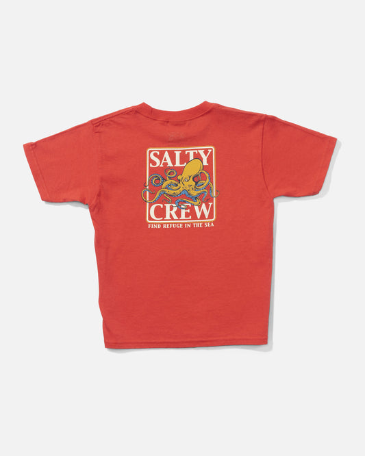 front view of Ink Slinger Toddler Tee - Coral