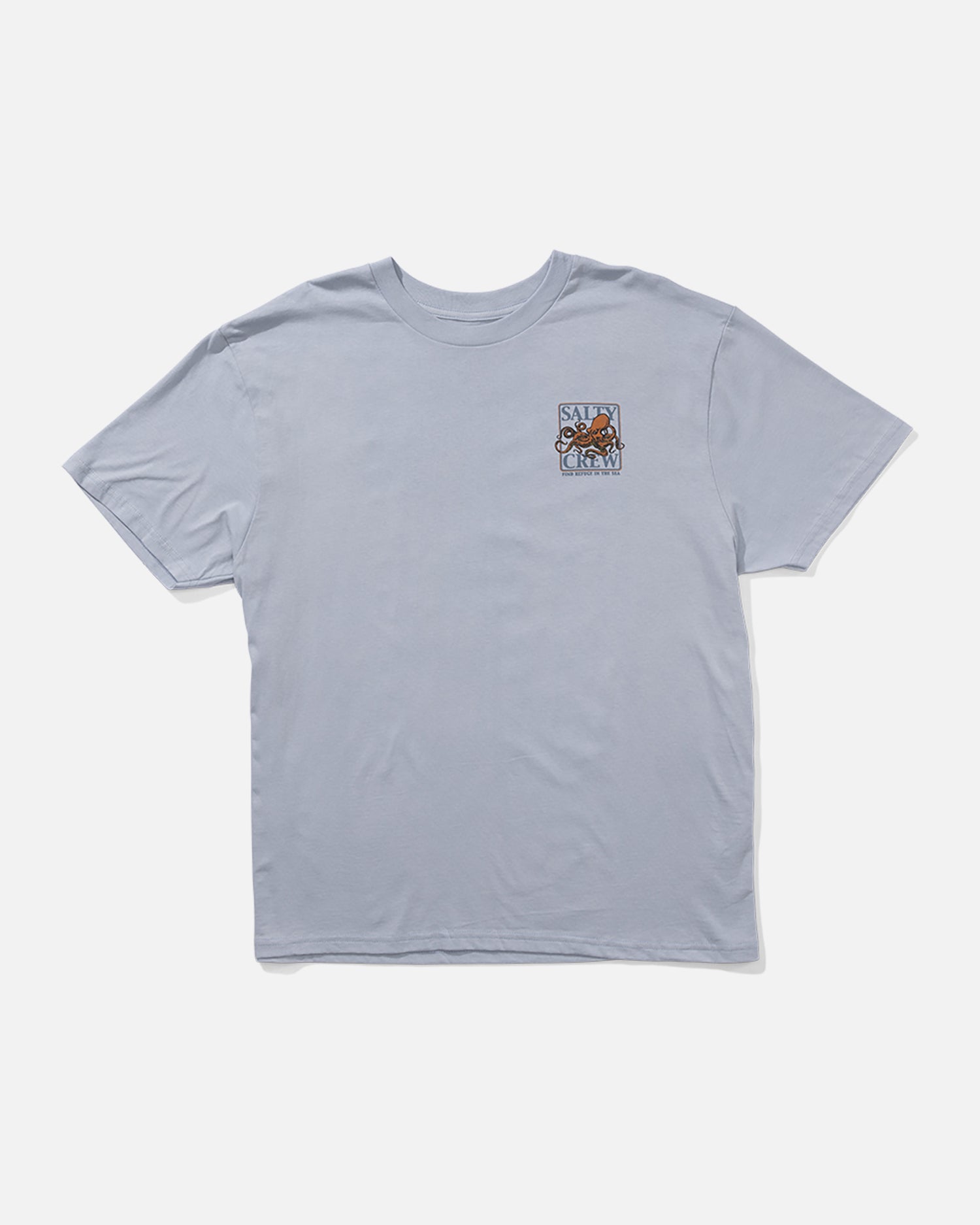 front view of Ink Slinger Tee - Blue Fog