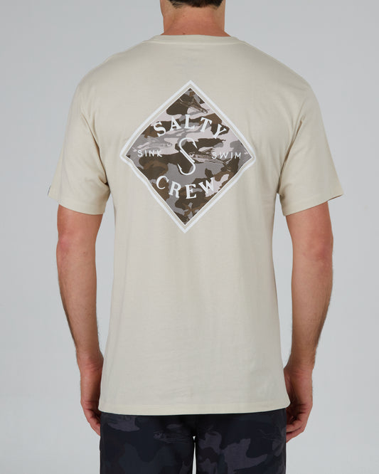 back view of Tippet Camo Fill Bone S/S Premium Tee