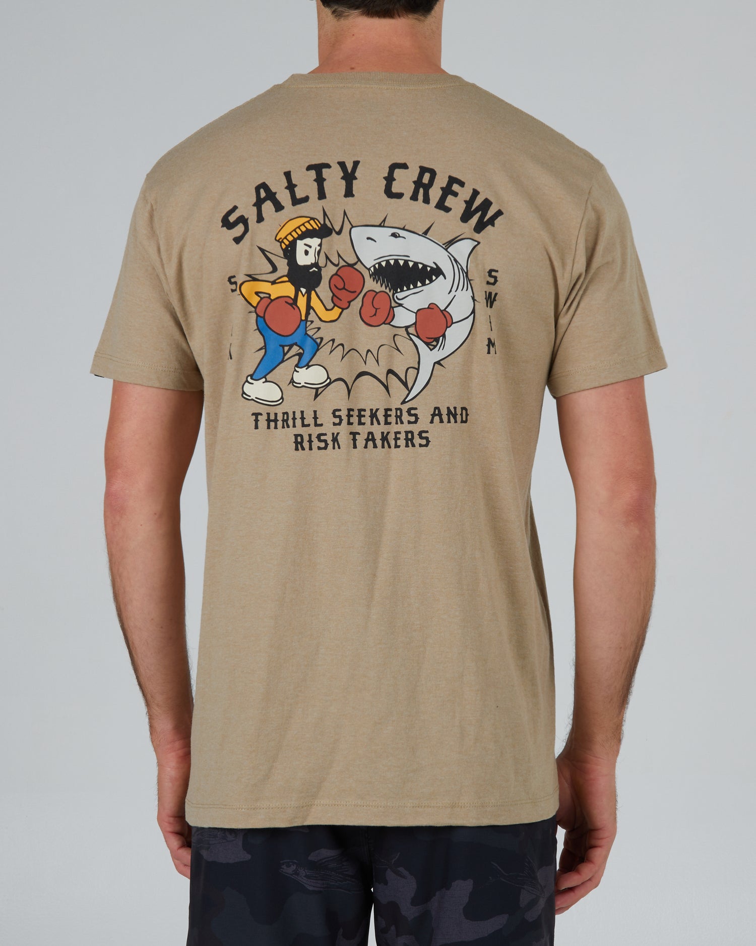 Salty Crew Short Sleeve Fish Fight T-Shirt - L