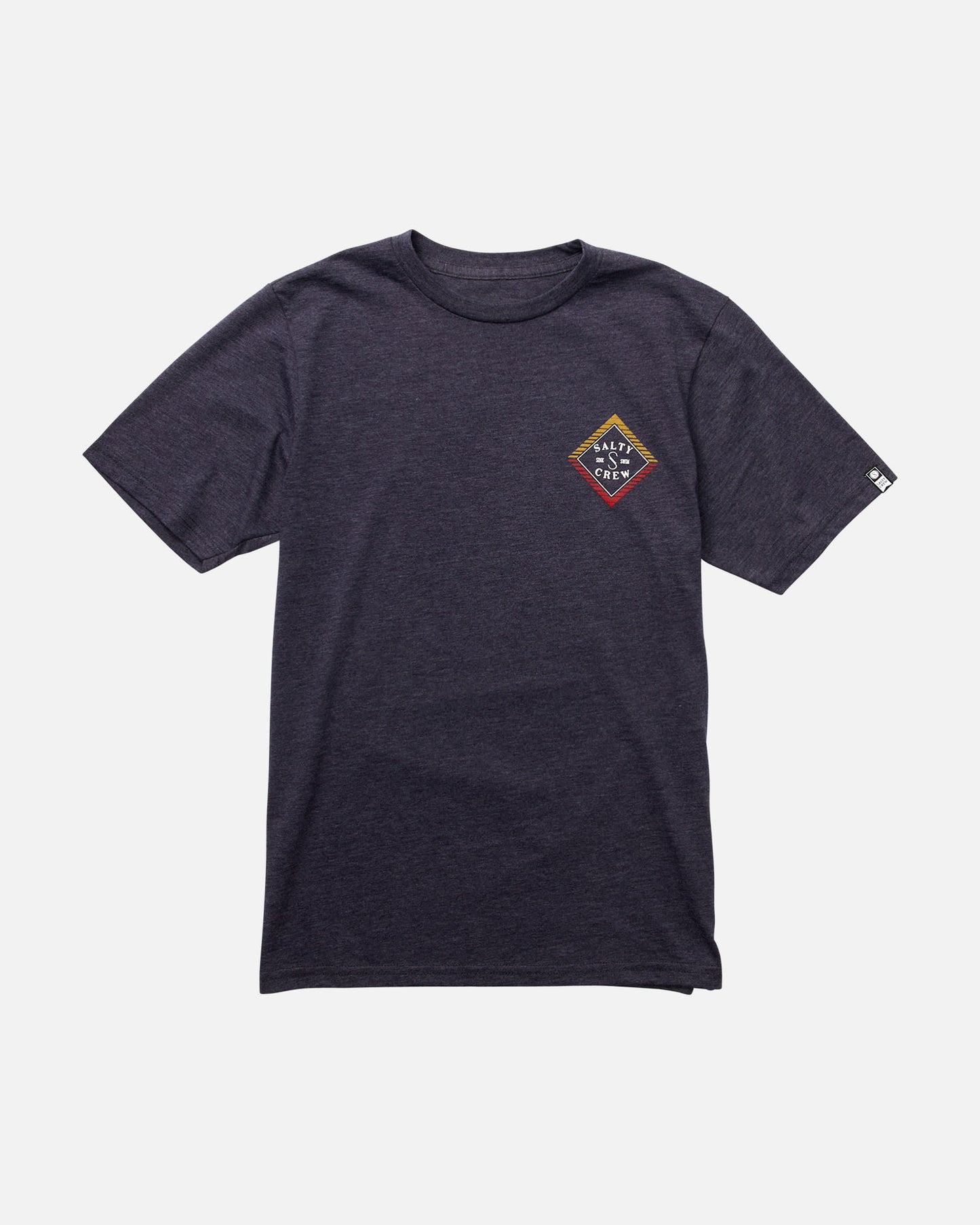 front view of Faded Boys Navy Heather S/S Tee