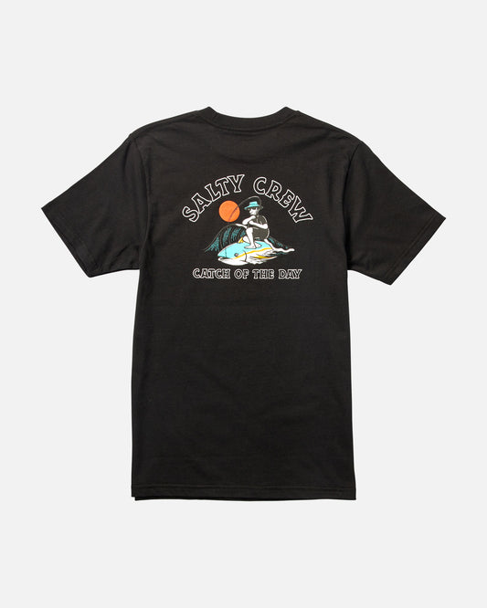 Catch of the Day Boys Black S/S Tee