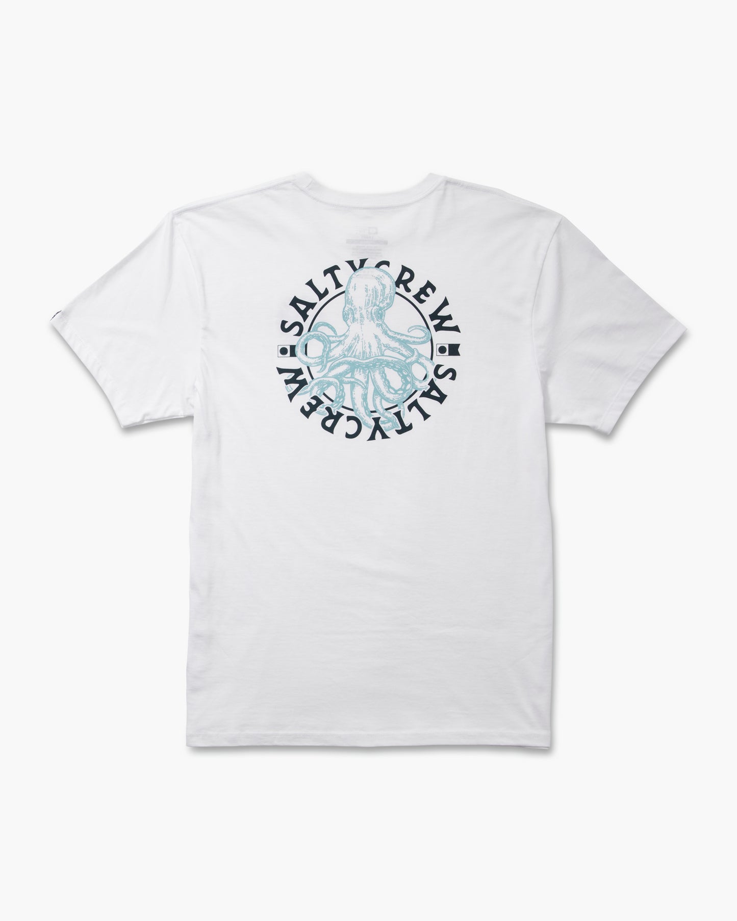 back view of Tentacles White S/S Premium Tee