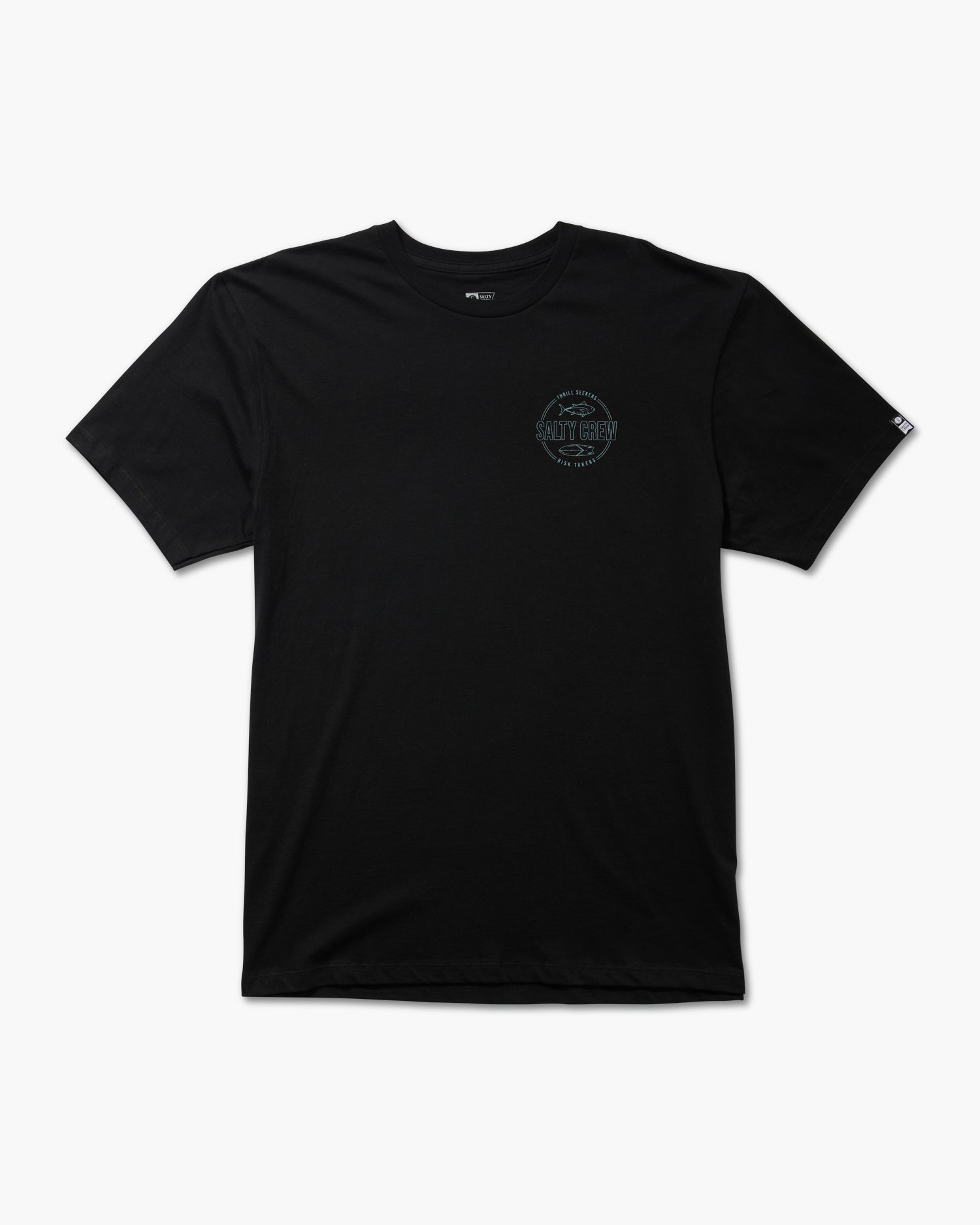 front view of Outlined Black S/S Premium Tee