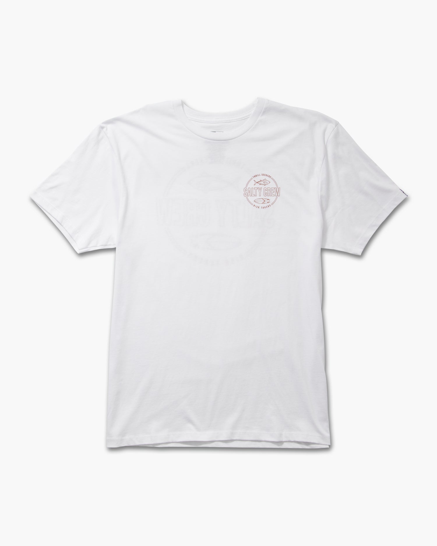 front view of Outlined White S/S Premium Tee