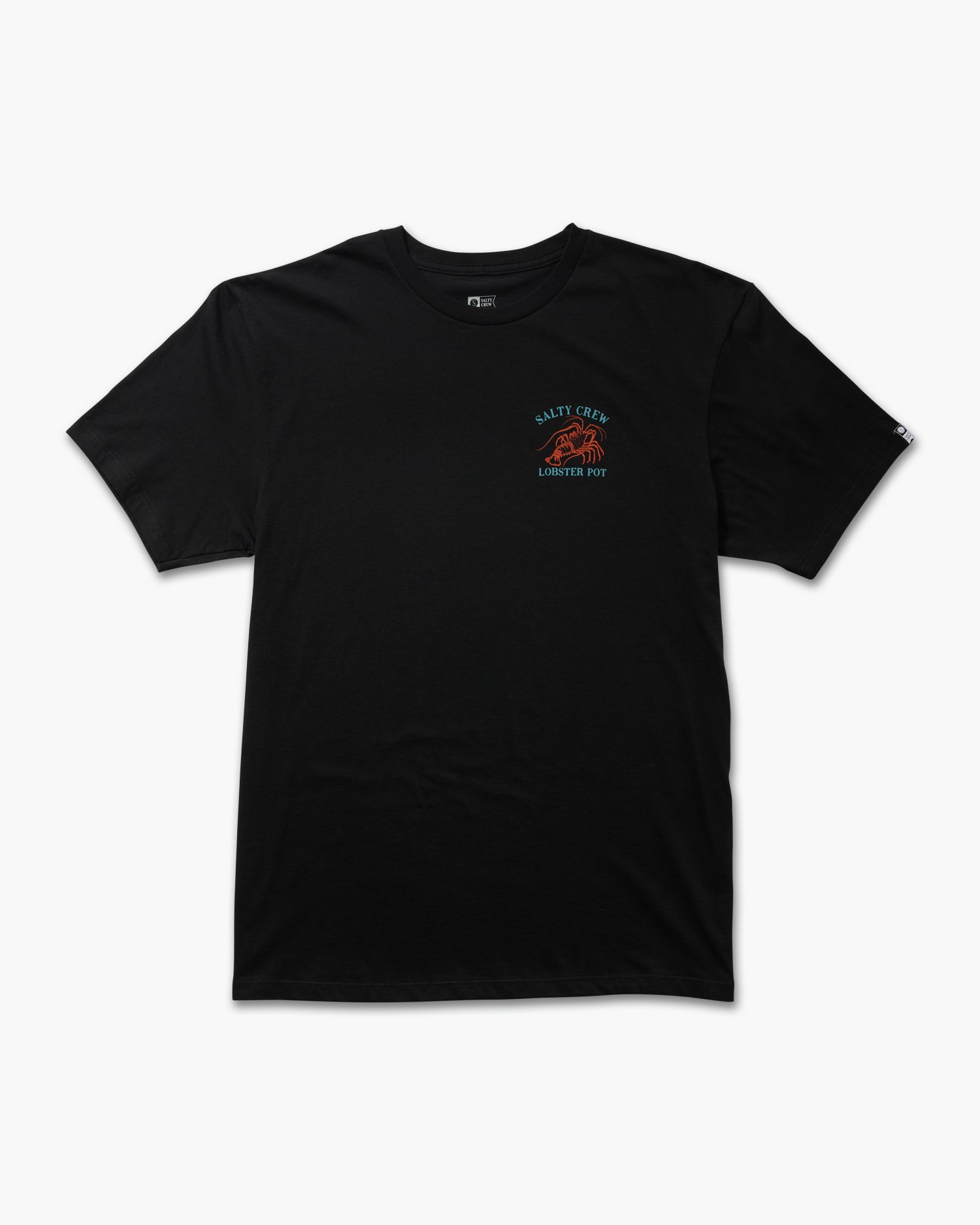 front view of Lobster Pot Black S/S Premium Tee