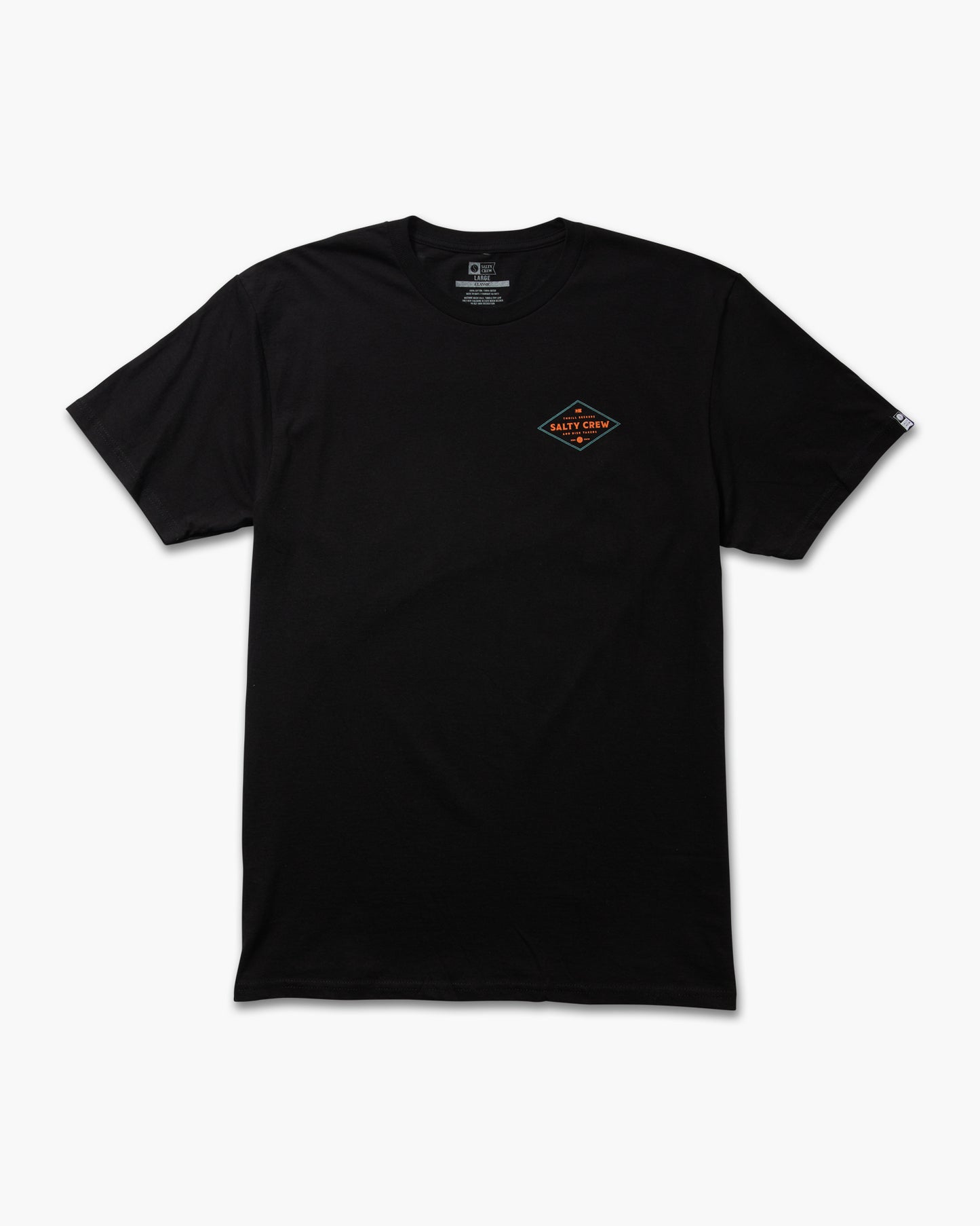 front view of Double Diamond Black S/S Classic Tee