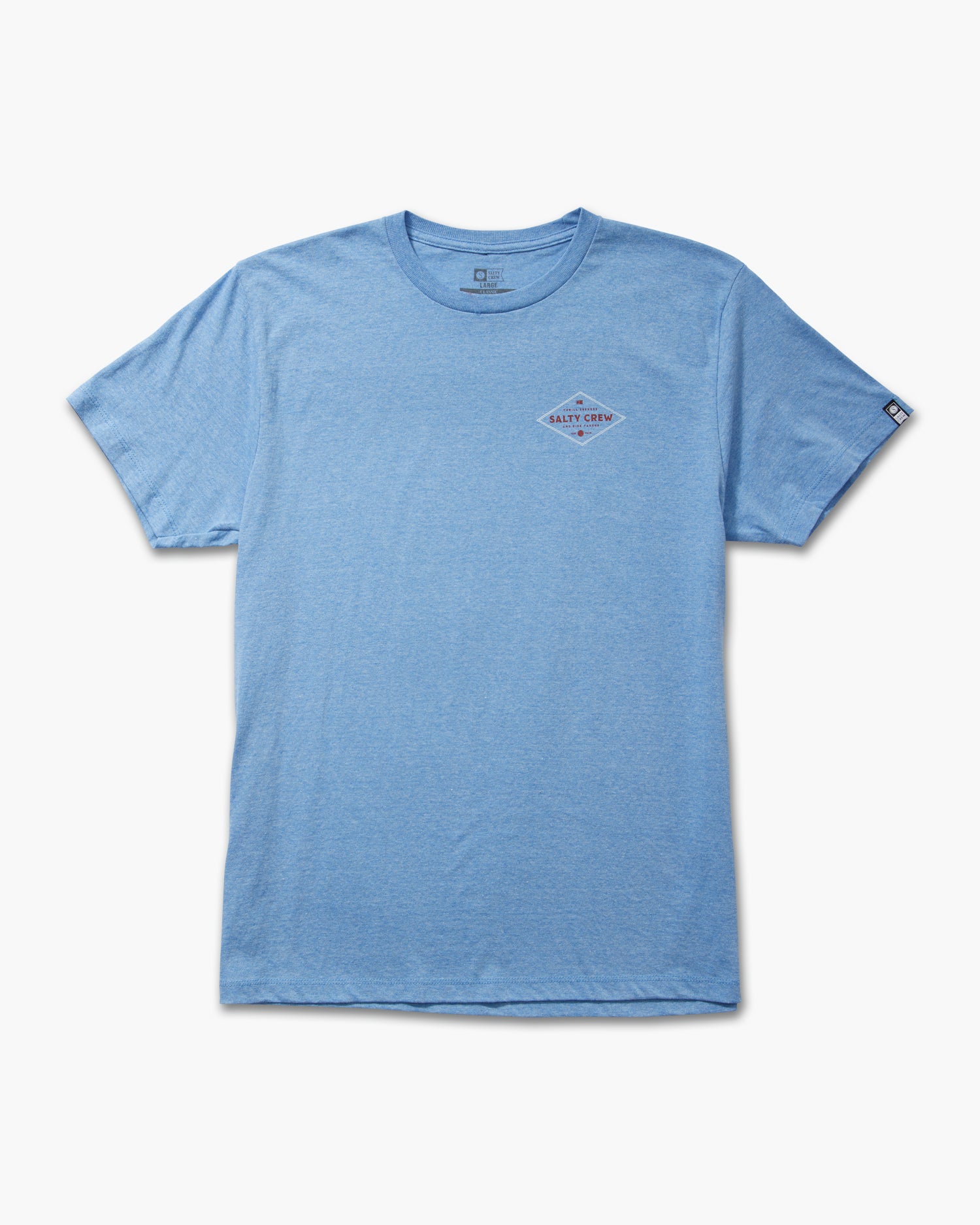 front view of Double Diamond Light Blue S/S Classic Tee