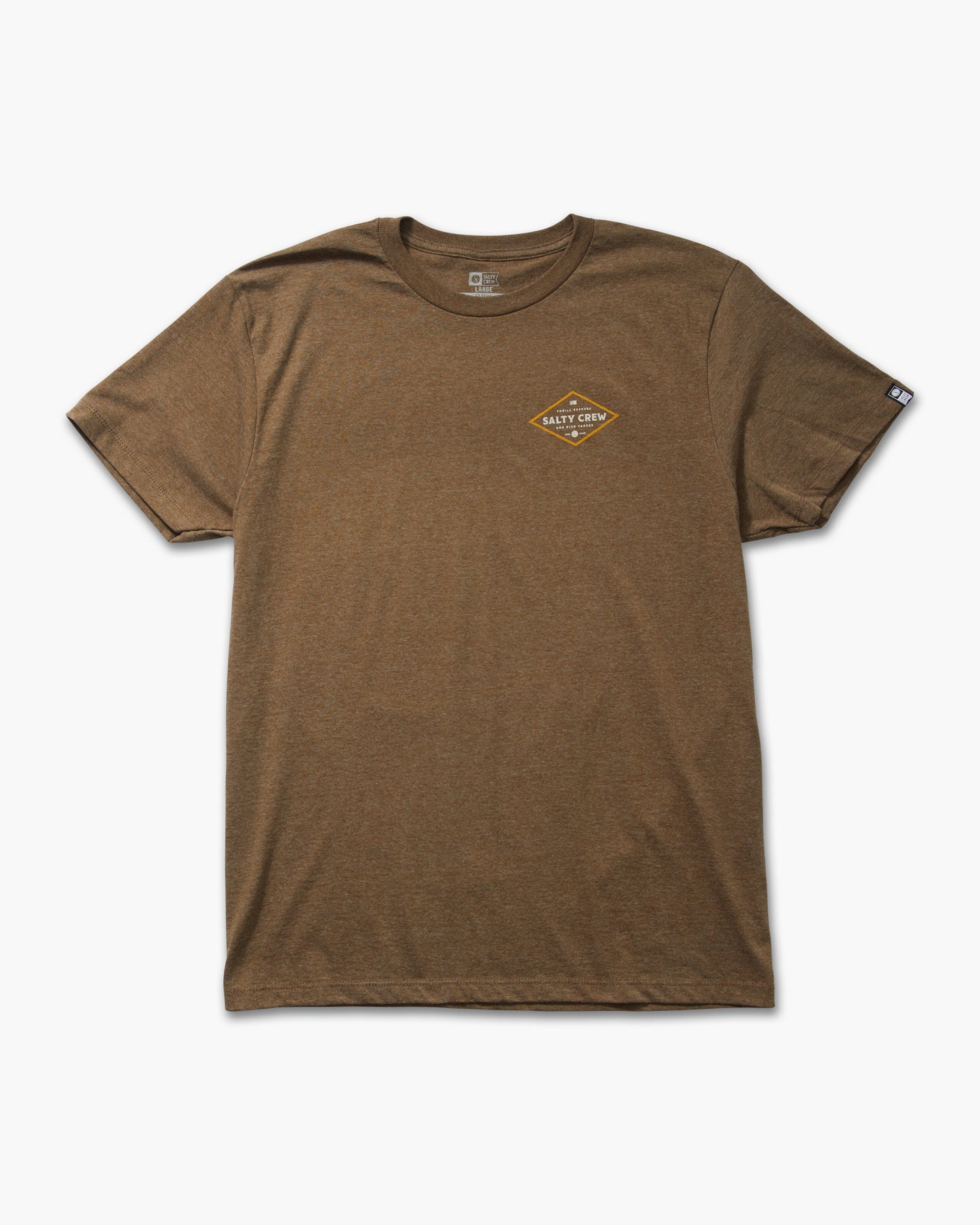 front view of Double Diamond Mocha S/S Classic Tee