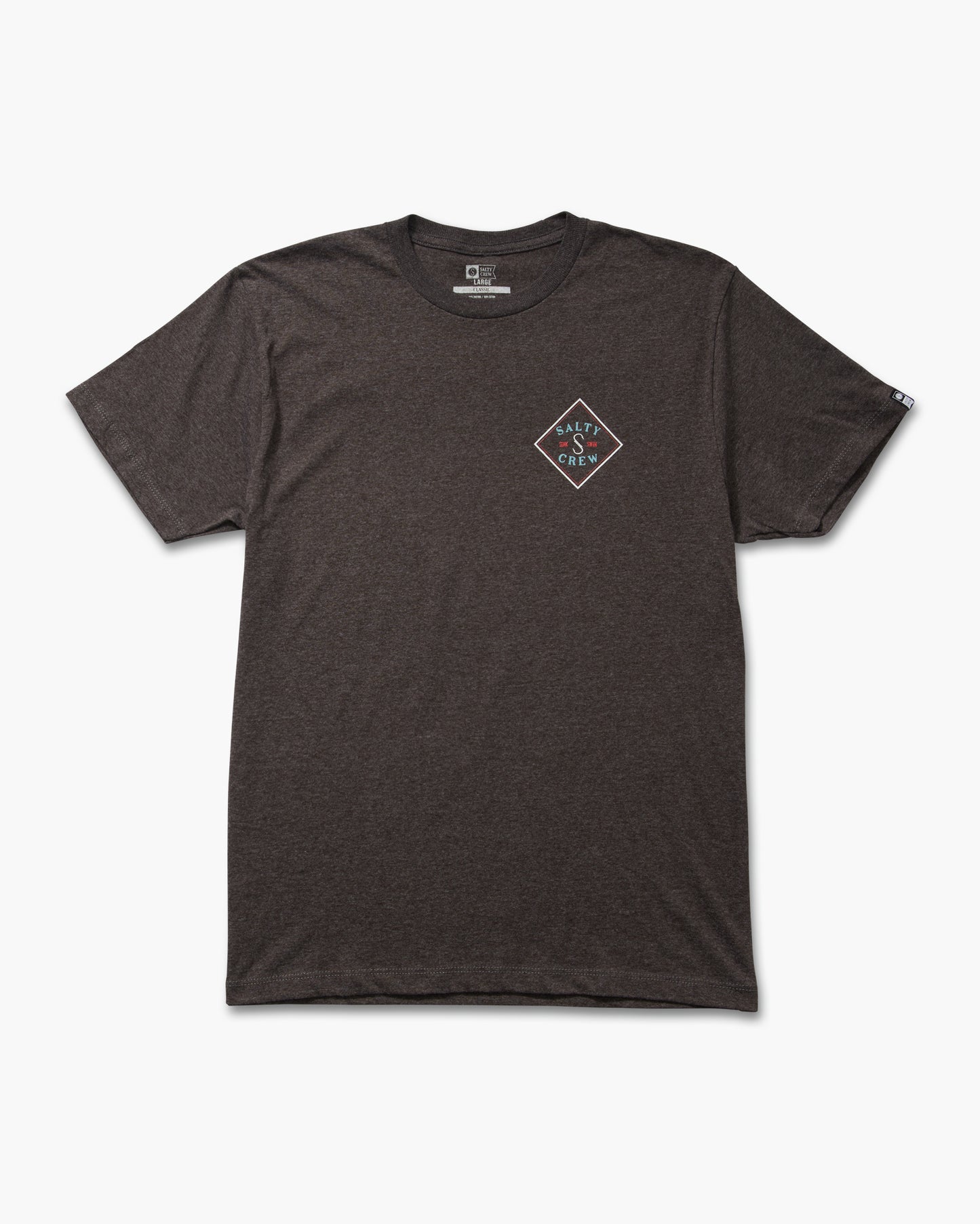 front view of Tippet Color Charcoal Heather S/S Classic Tee