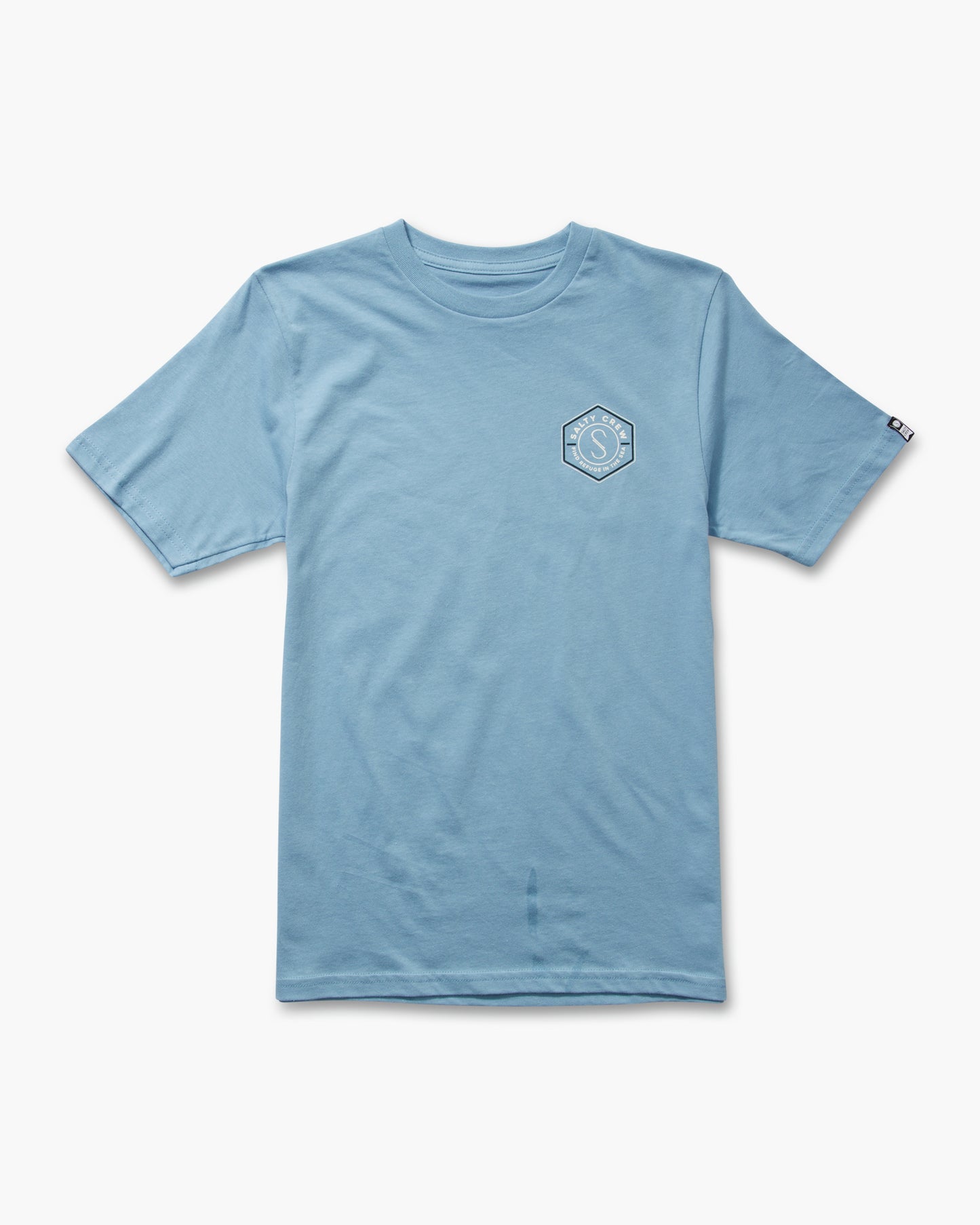 front view of Hexed Boys Marine Blue S/S Tee