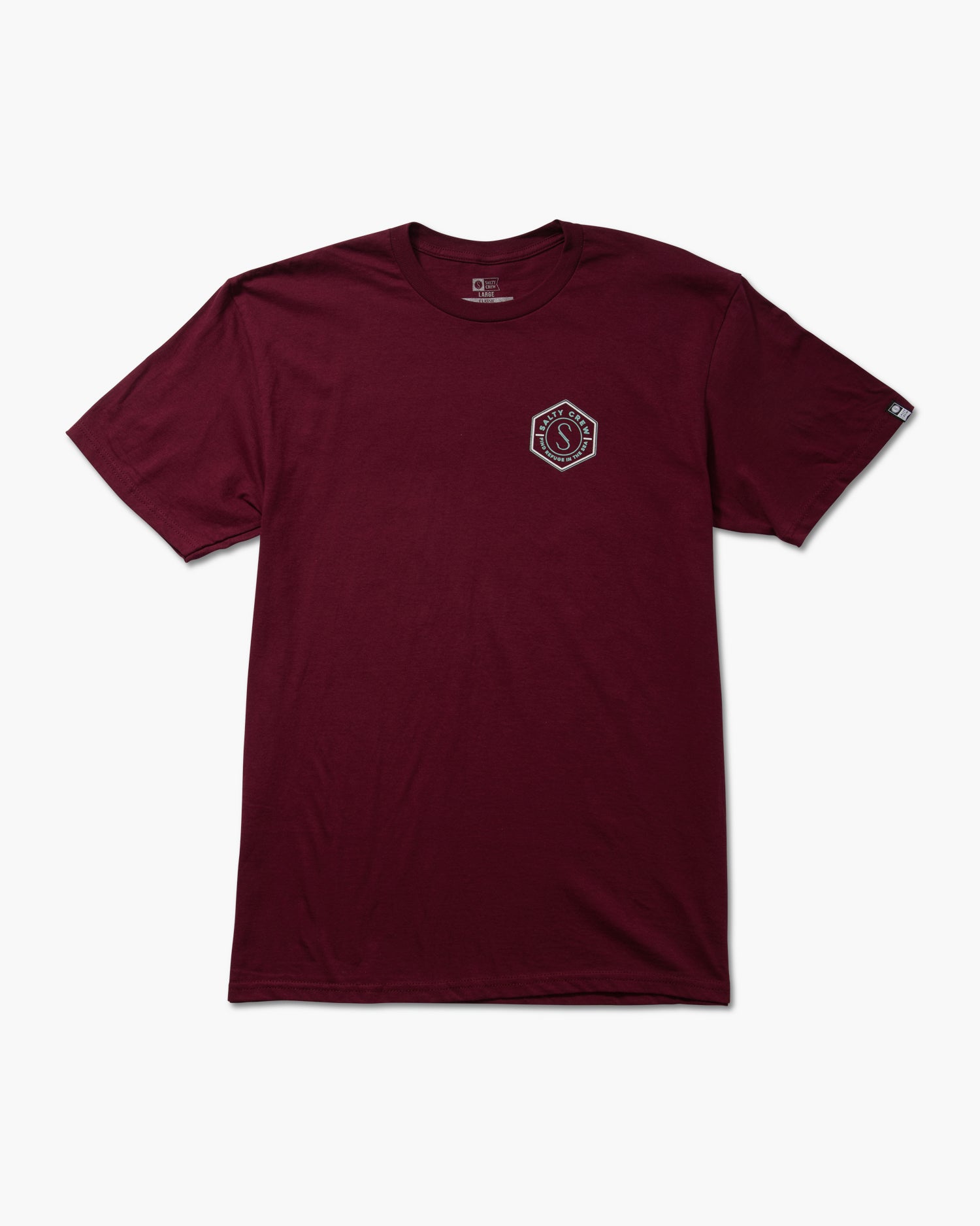 front view of Hexed Burgundy S/S Classic Tee