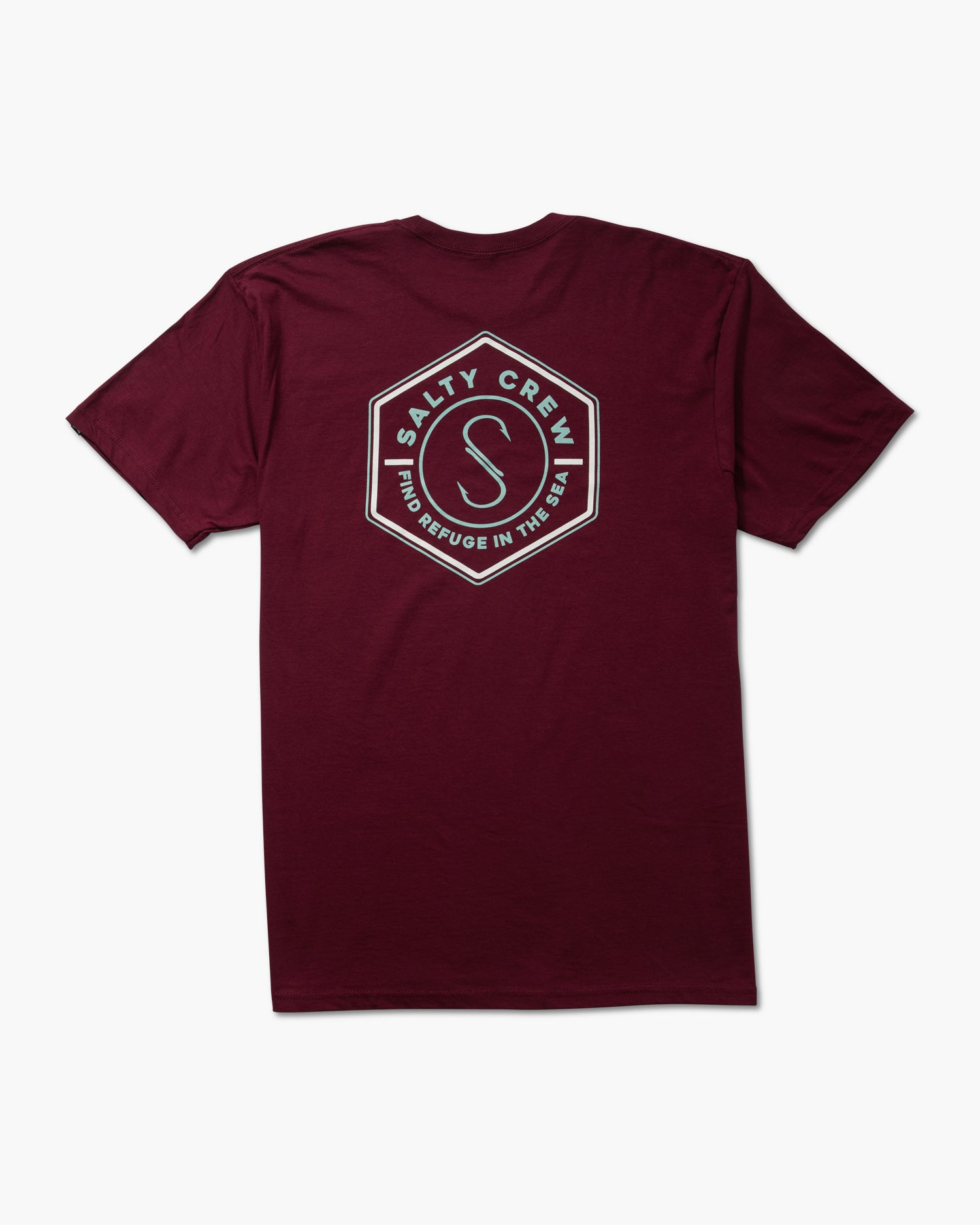 back view of Hexed Burgundy S/S Classic Tee