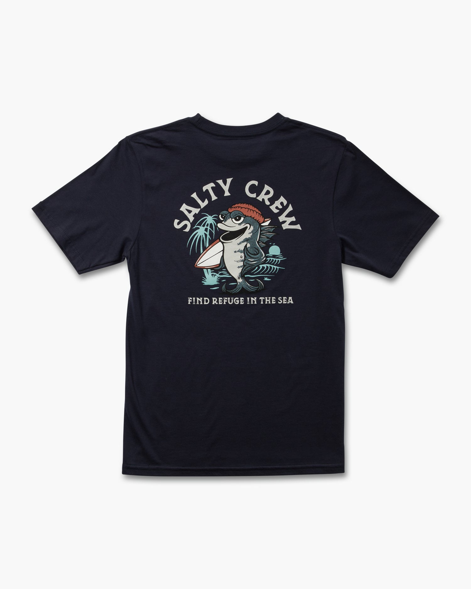 back view of Free Surf Boys Navy S/S Tee