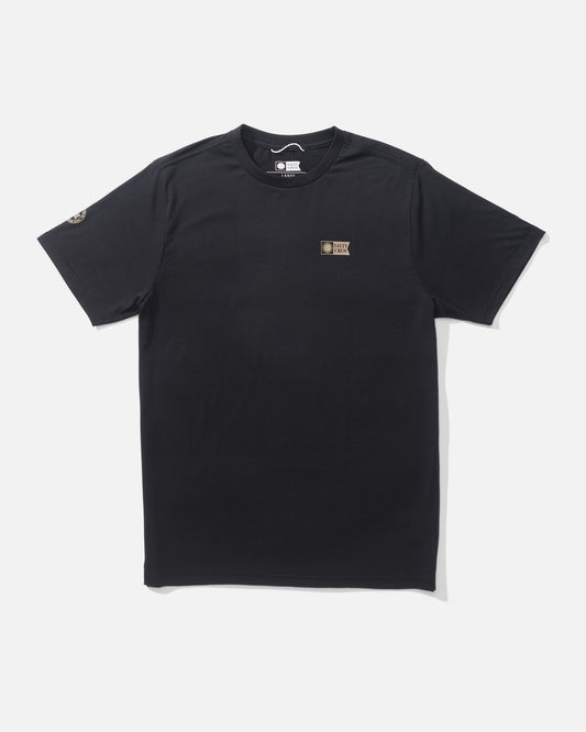 front view of Alpha Crossover Tech Tee - Black