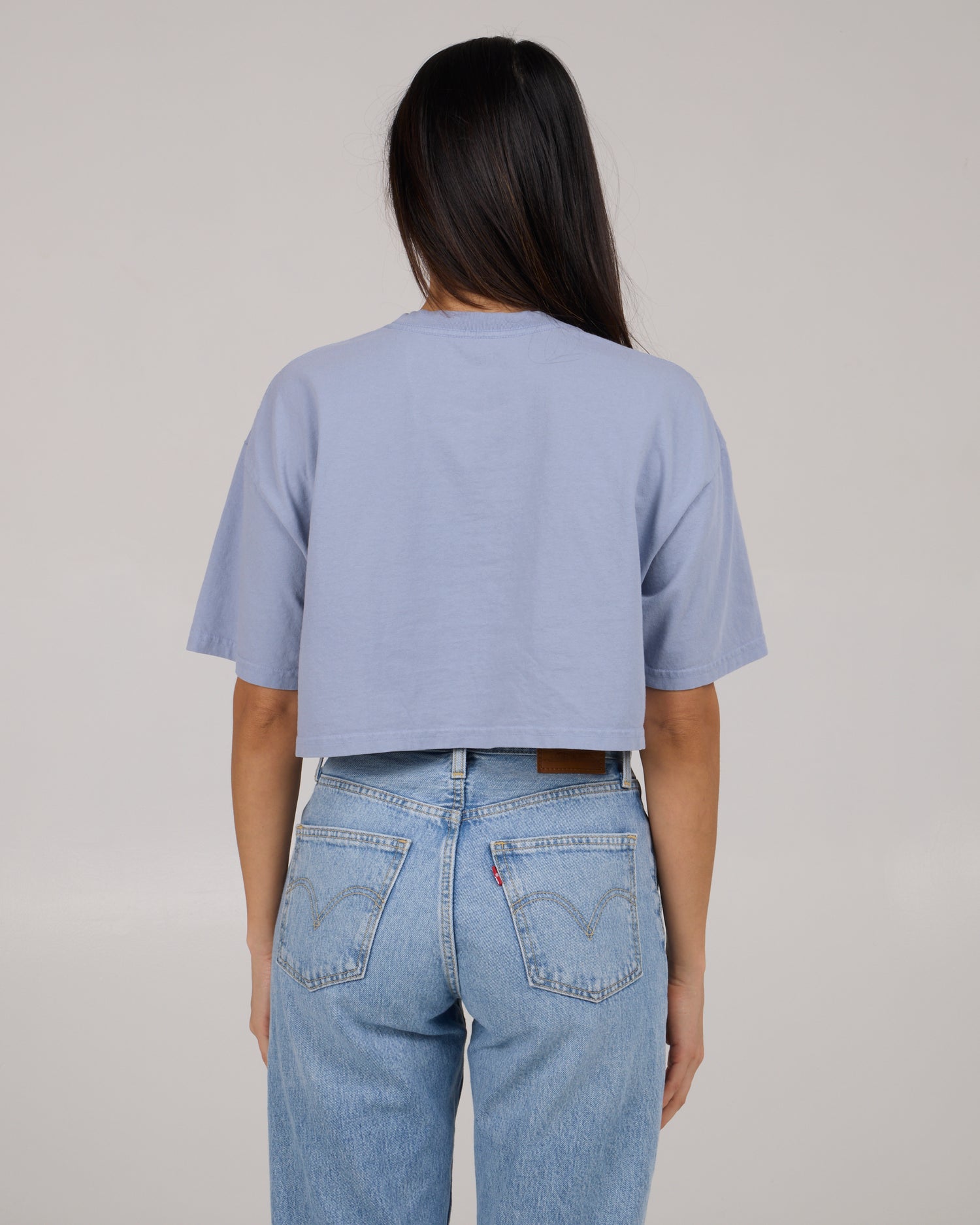 back view of Buoy Tee - Violet Blue