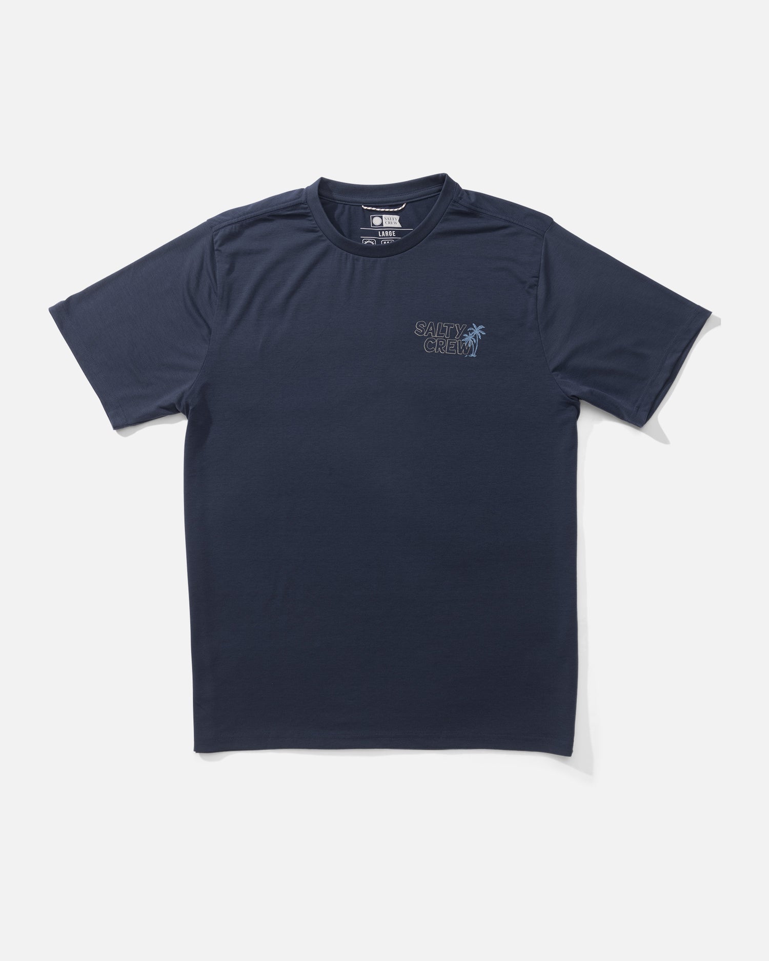 front view of Aframe Crossover Tech Tee - Navy