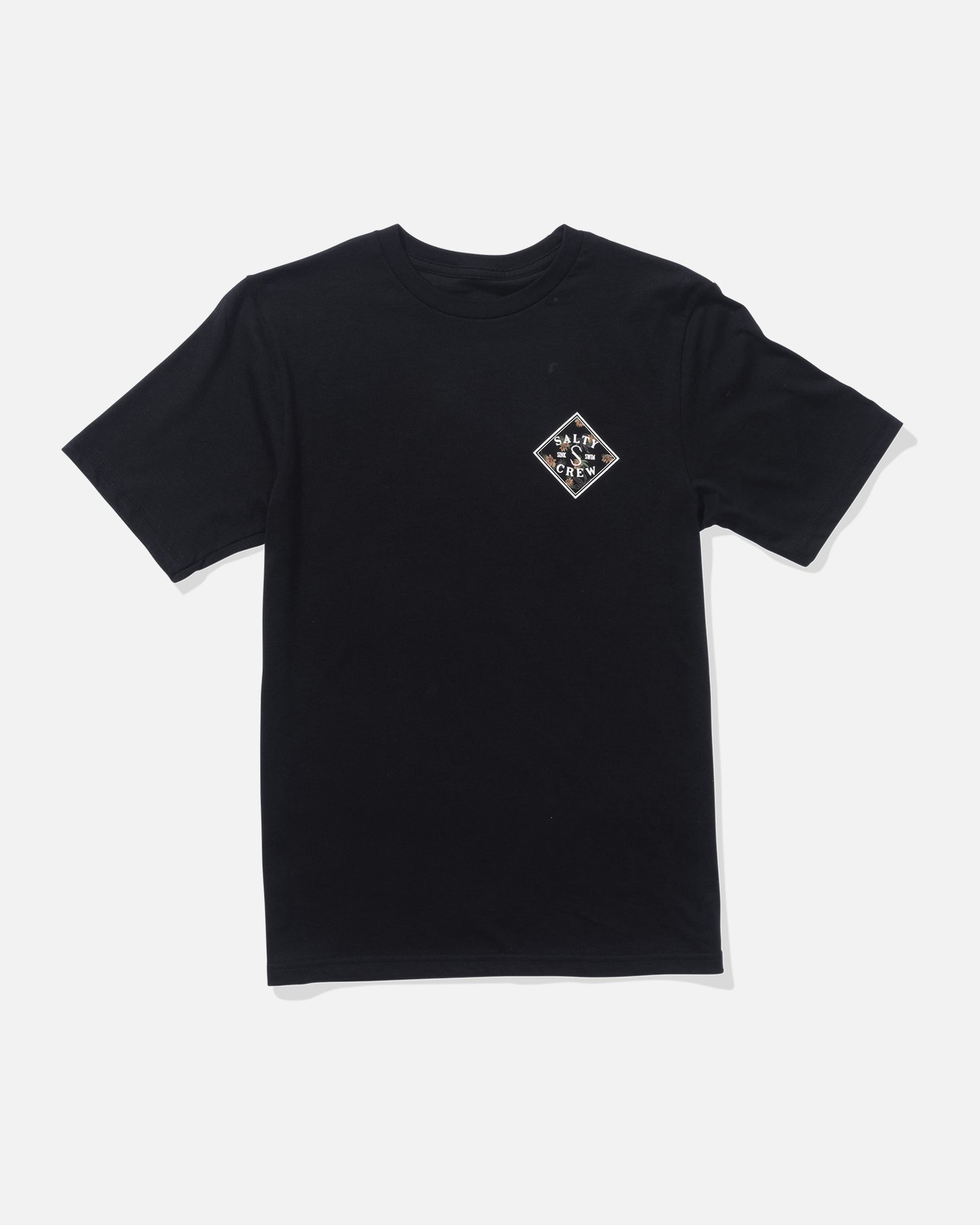 front view of Tippet Fill Boys Tee - Black