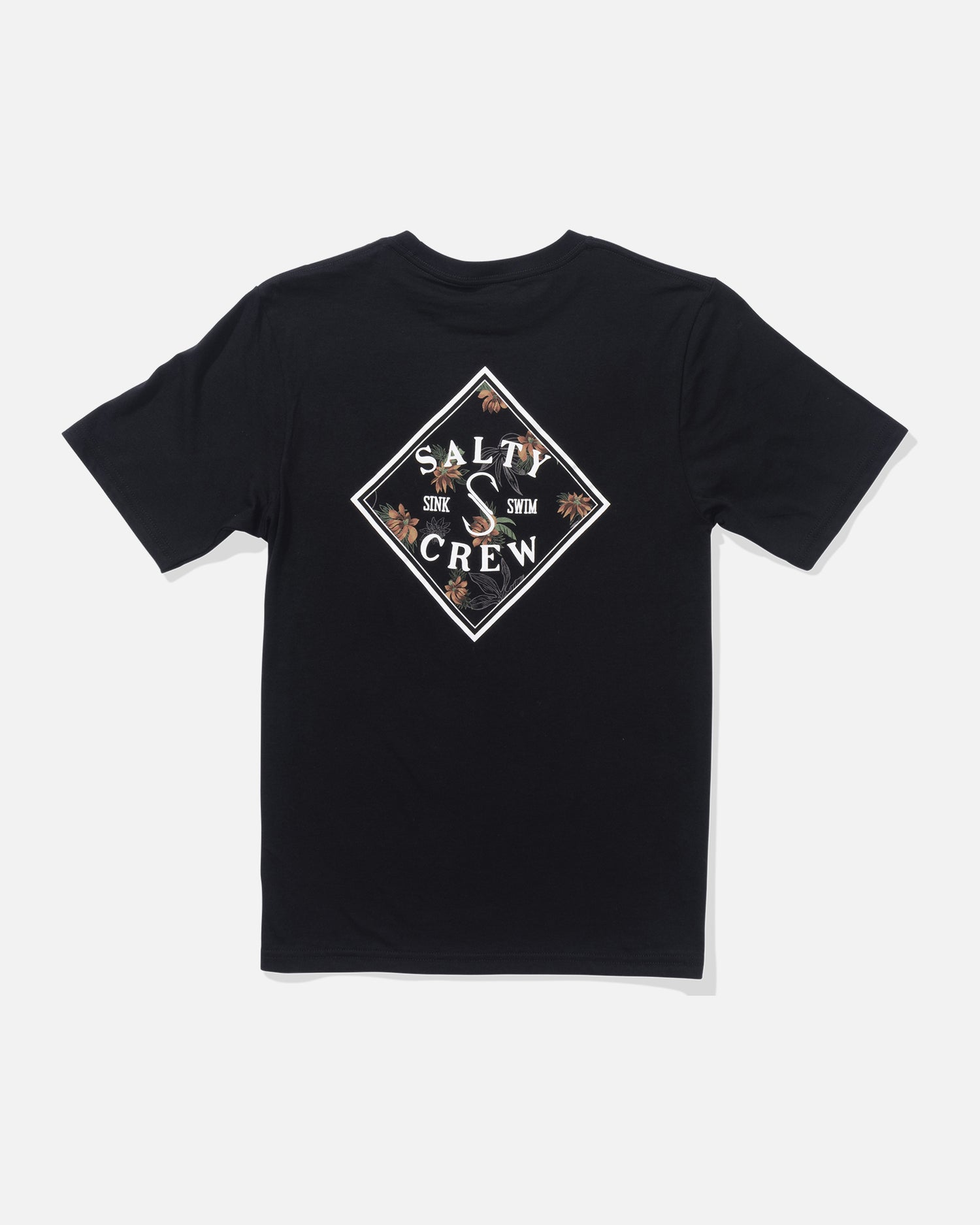 back view of Tippet Fill Boys Tee - Black