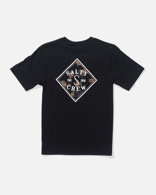 back view of Tippet Fill Boys Tee - Black