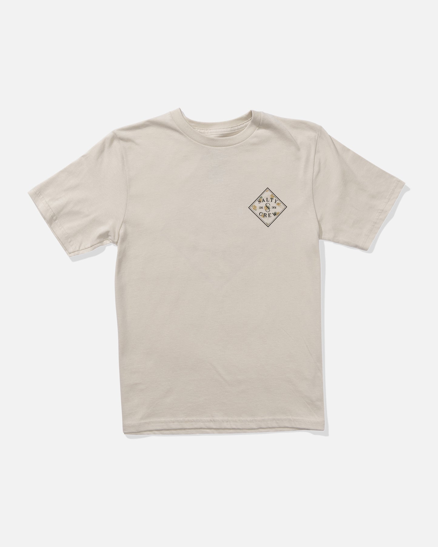 front view of Tippet Fill Boys Tee - Bone