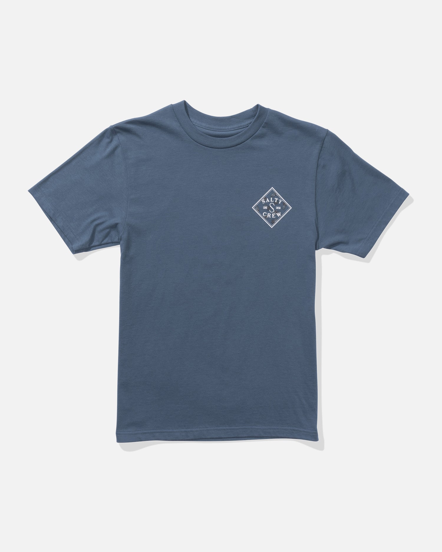 front view of Tippet Fill Boys Tee - Slate