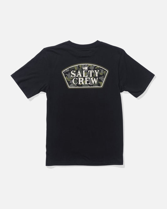 back view of Filler Up Boys Tee - Black