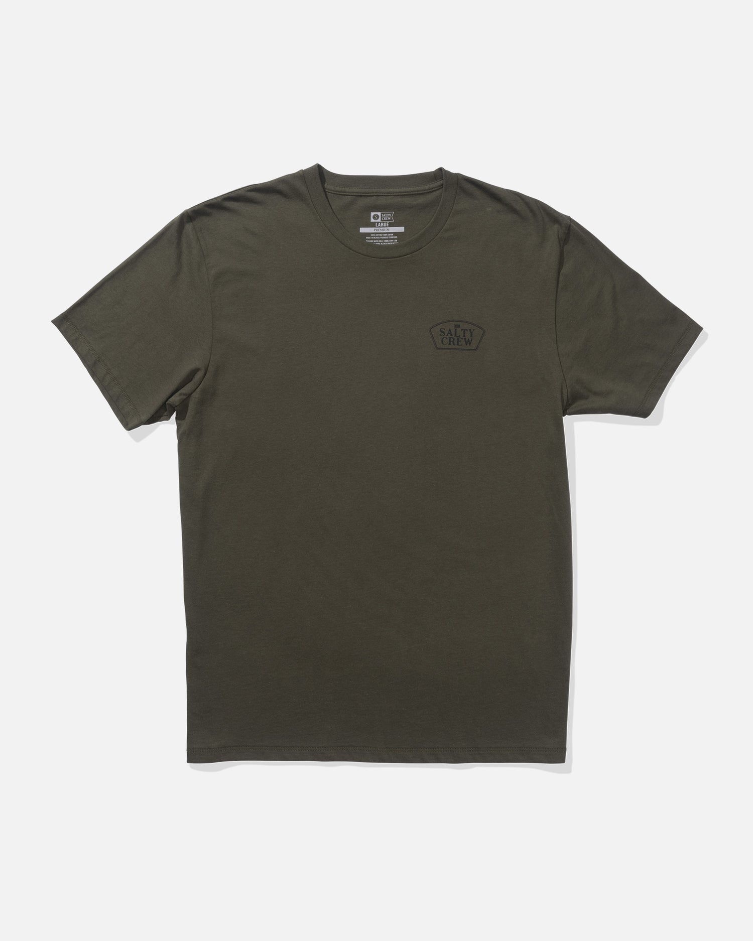 front view of Filler Up Premium Tee - Dusty Olive