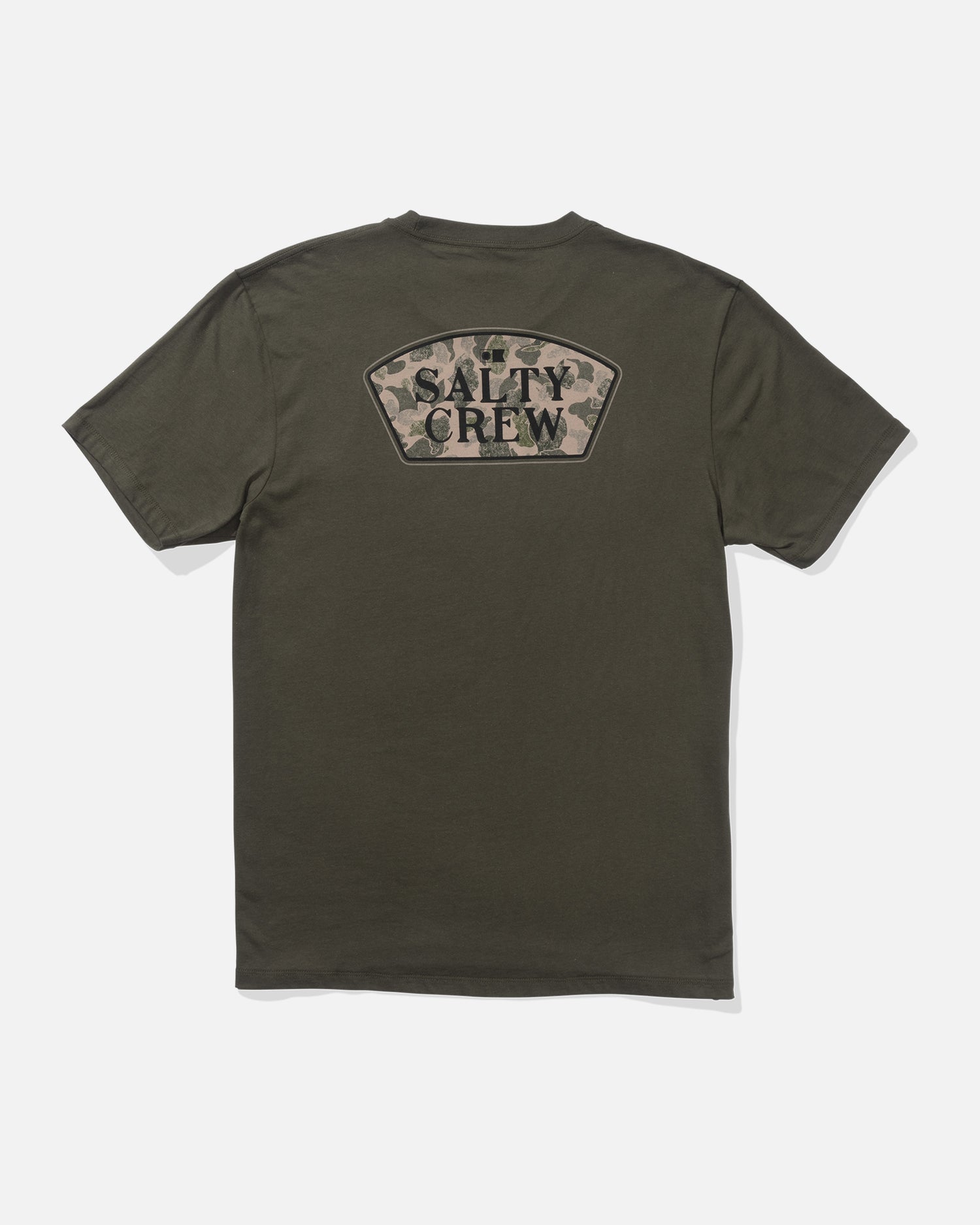 back view of Filler Up Premium Tee - Dusty Olive