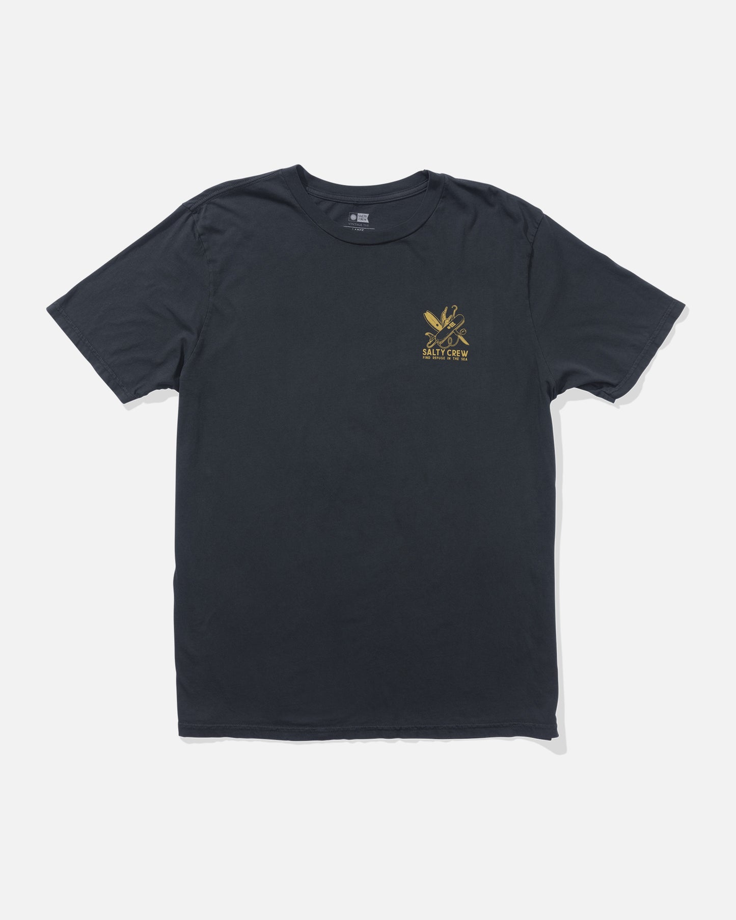 front view of Pocket Knife Vintage Tee - Vintage Black