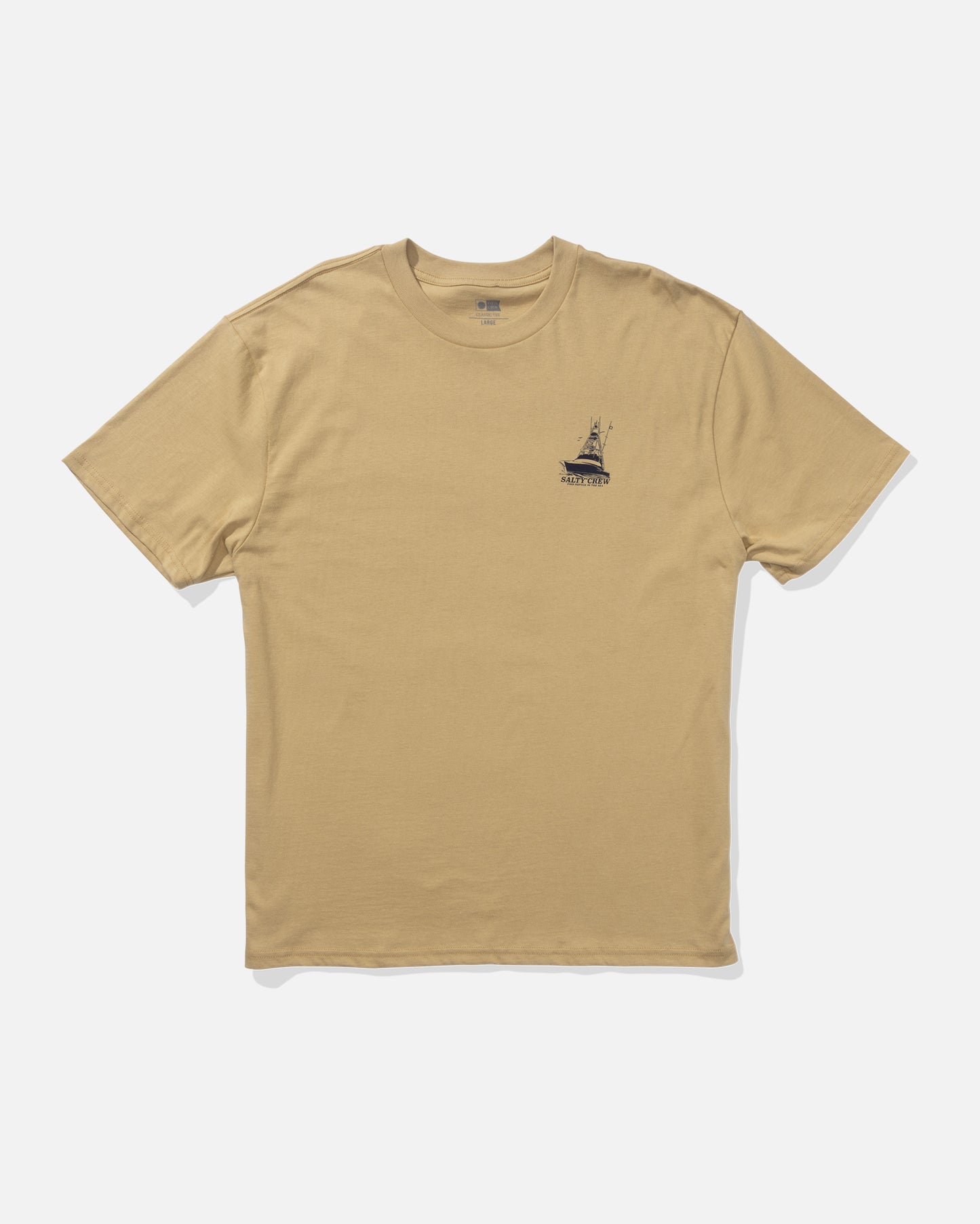 front view of Vessel Tee - Khaki