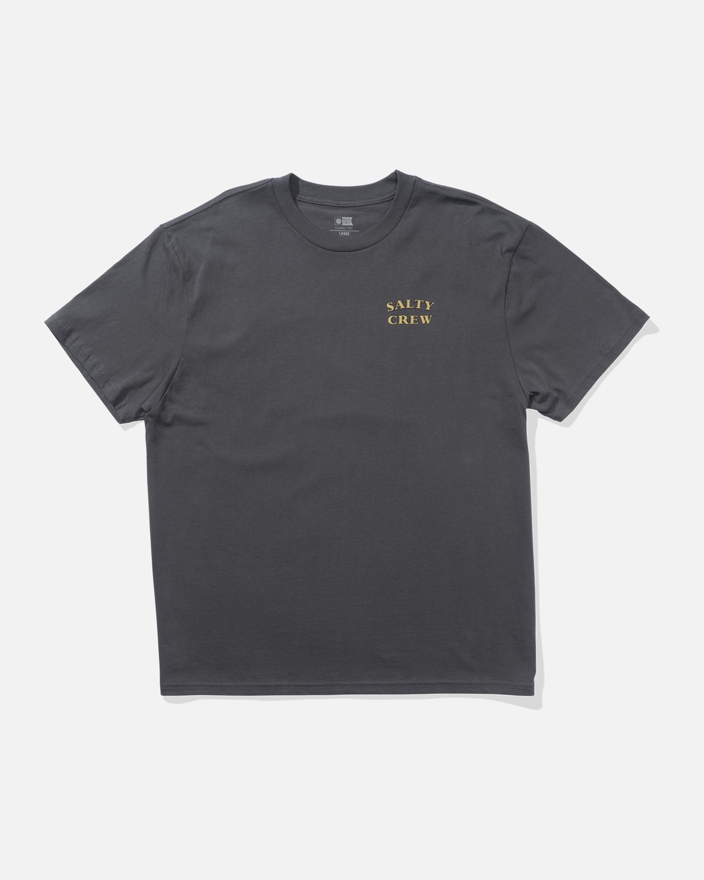 front view of Lured Tee - Charcoal