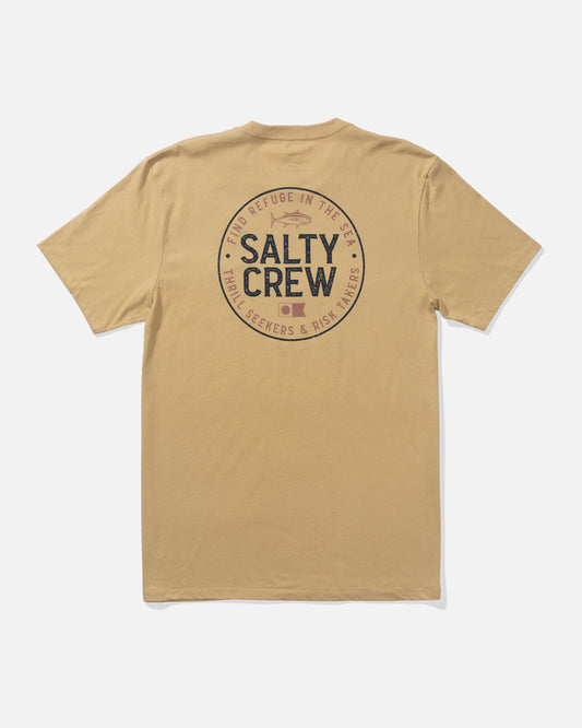 Back view of the Legendary Premium Tee - Khaki. 