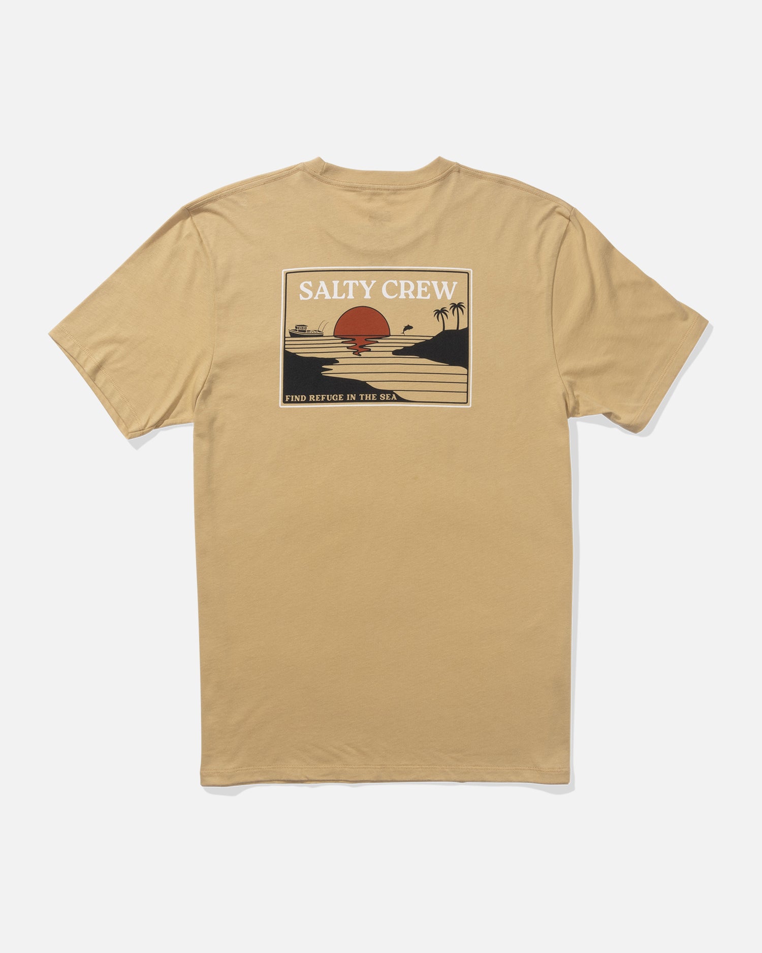 back view of Reflection Premium Tee - Khaki