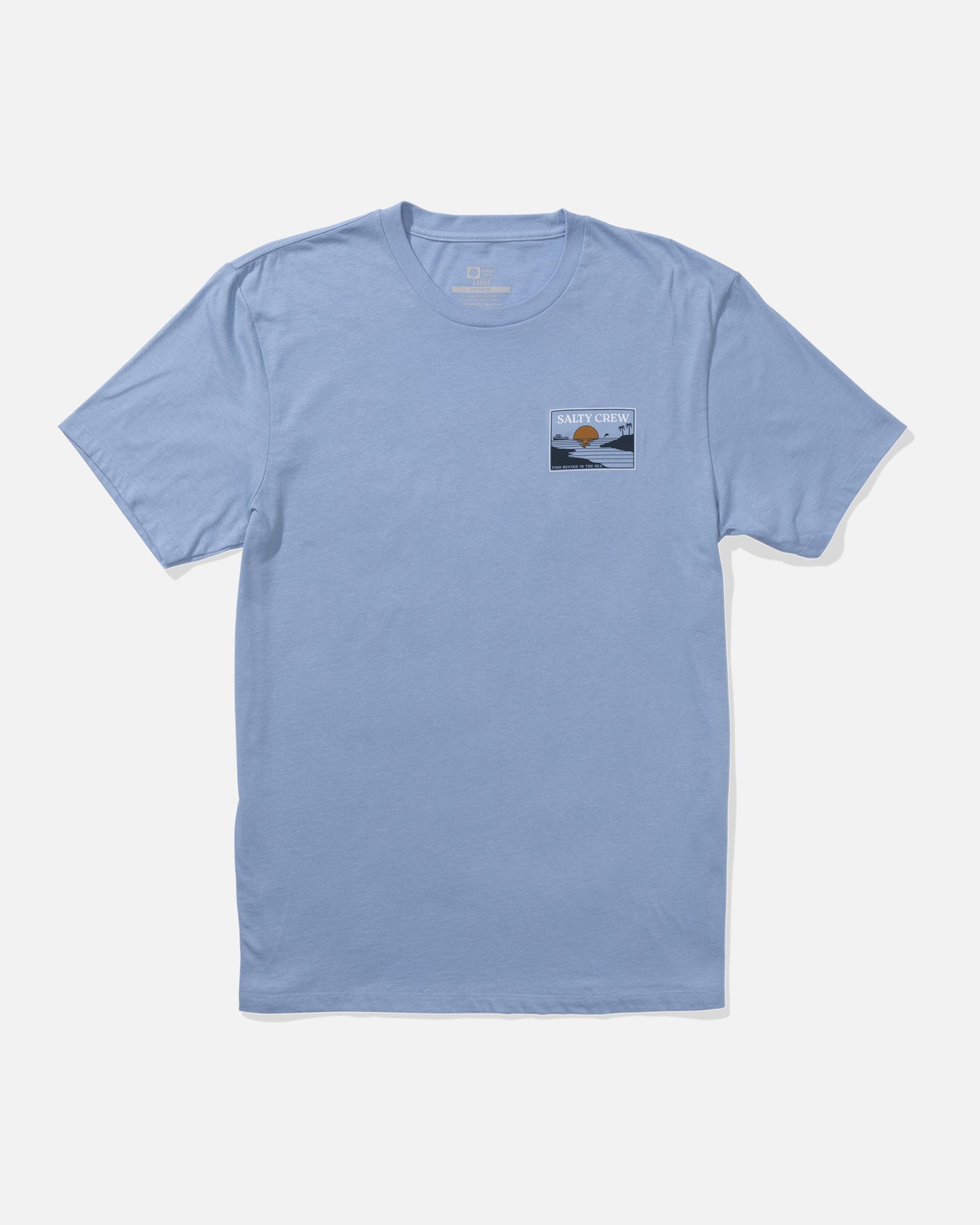 front view of Reflection Premium Tee - Marine Blue