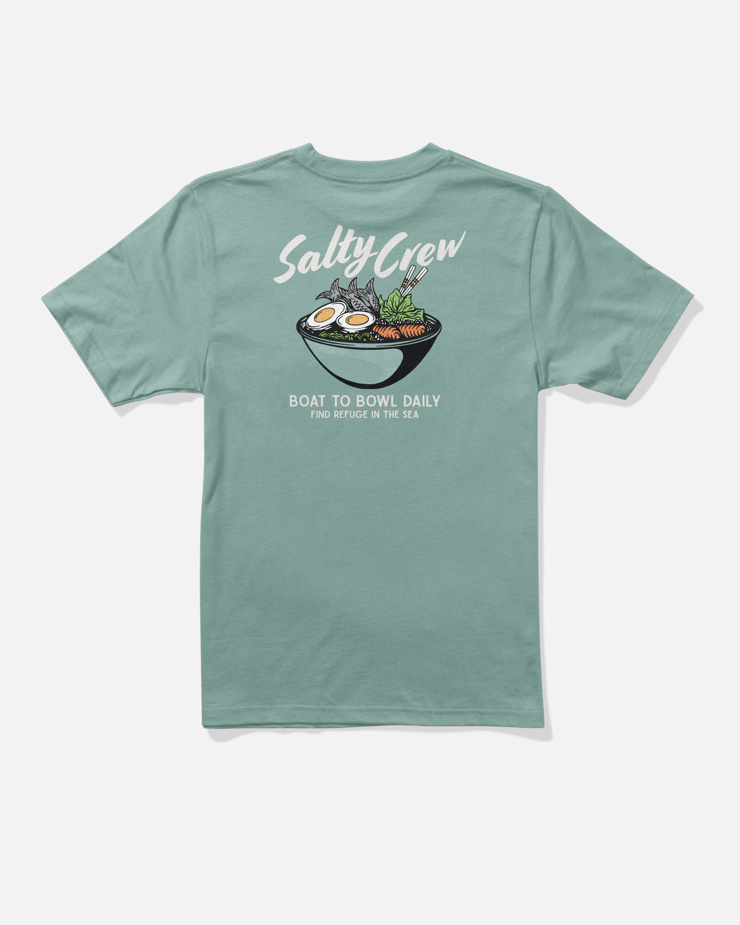 back view of Fish Bowl Boys Tee - Mackerel