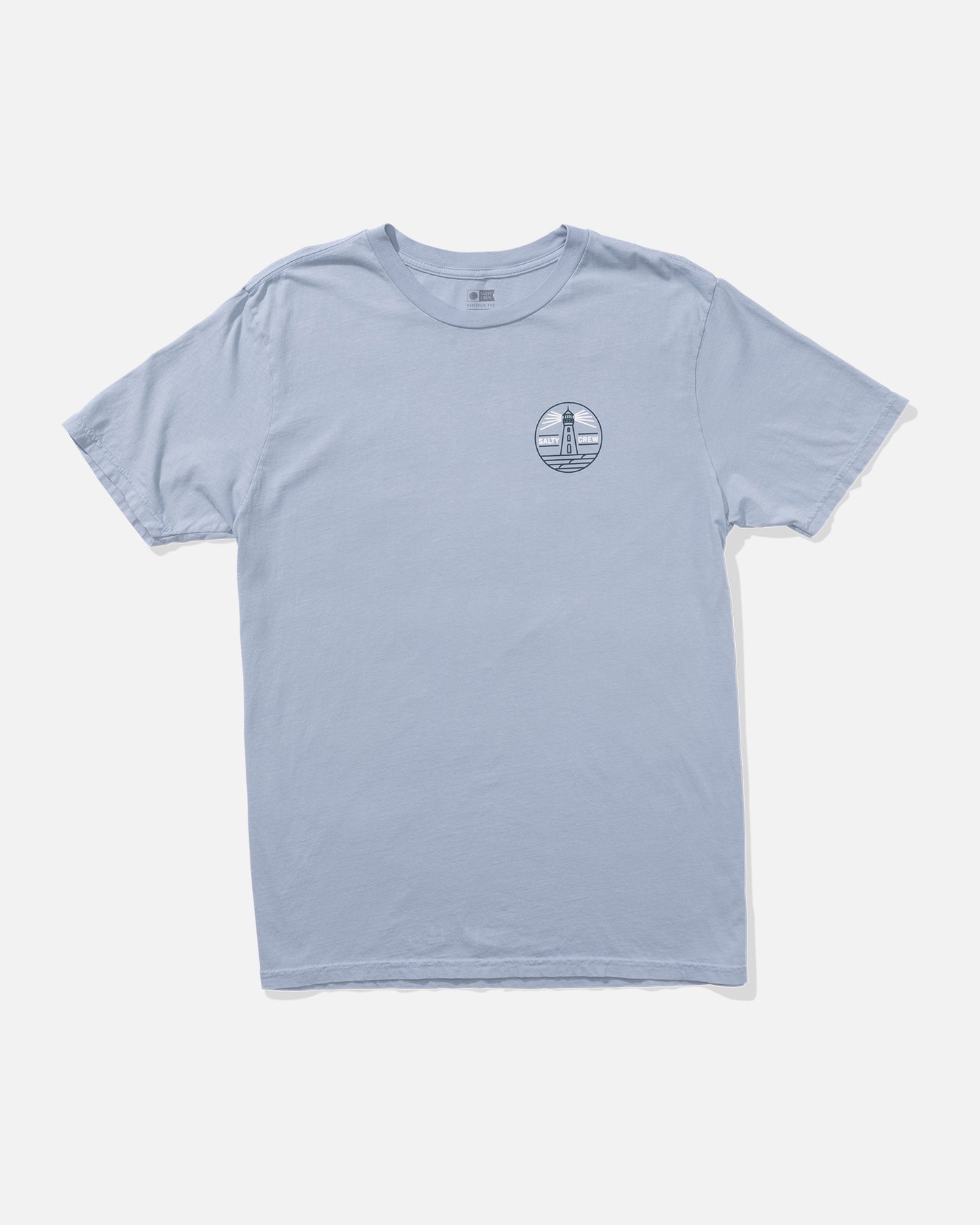 front view of Lookout Vintage Tee - Blue Fog