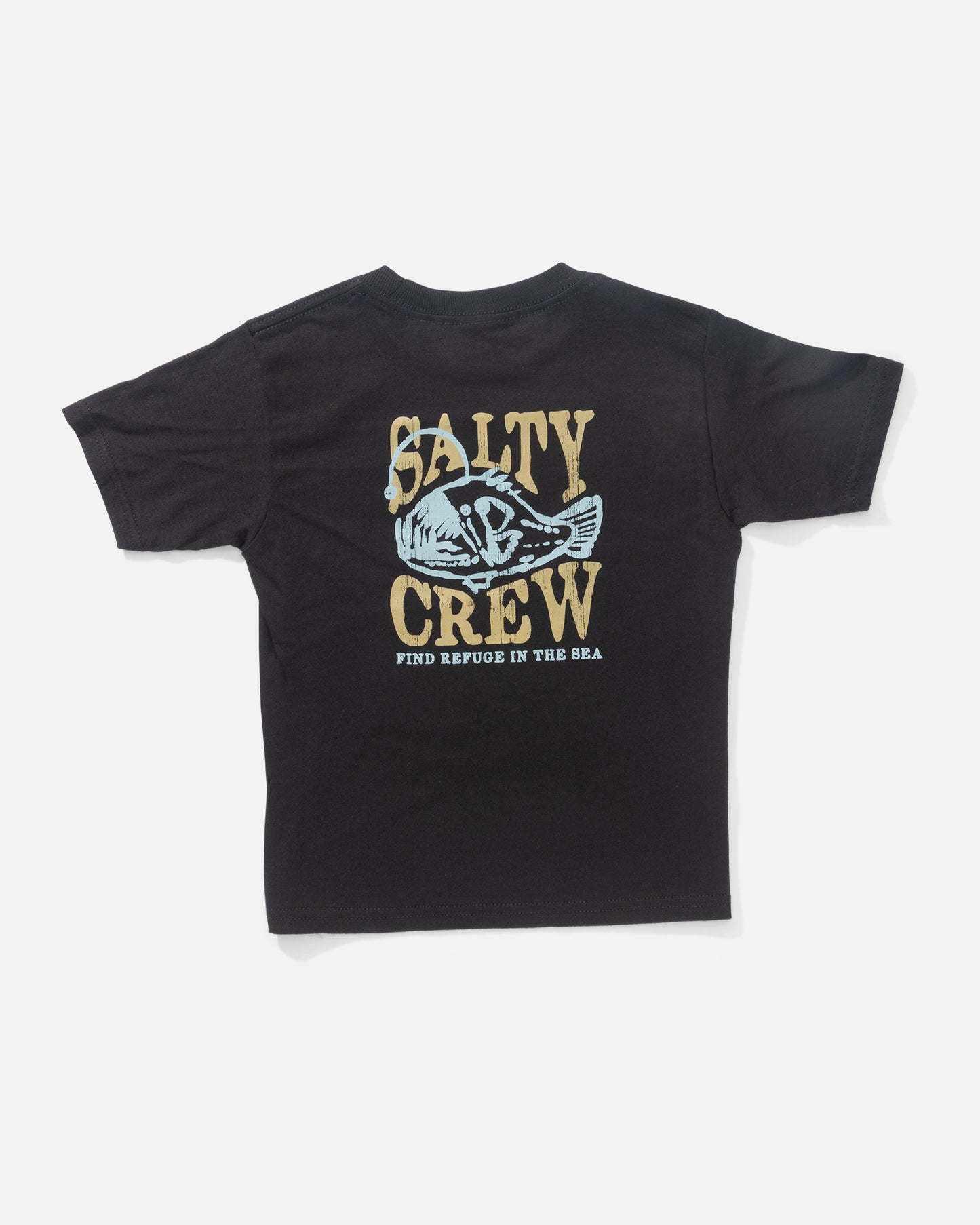 back view of Briny Toddler Tee - Black