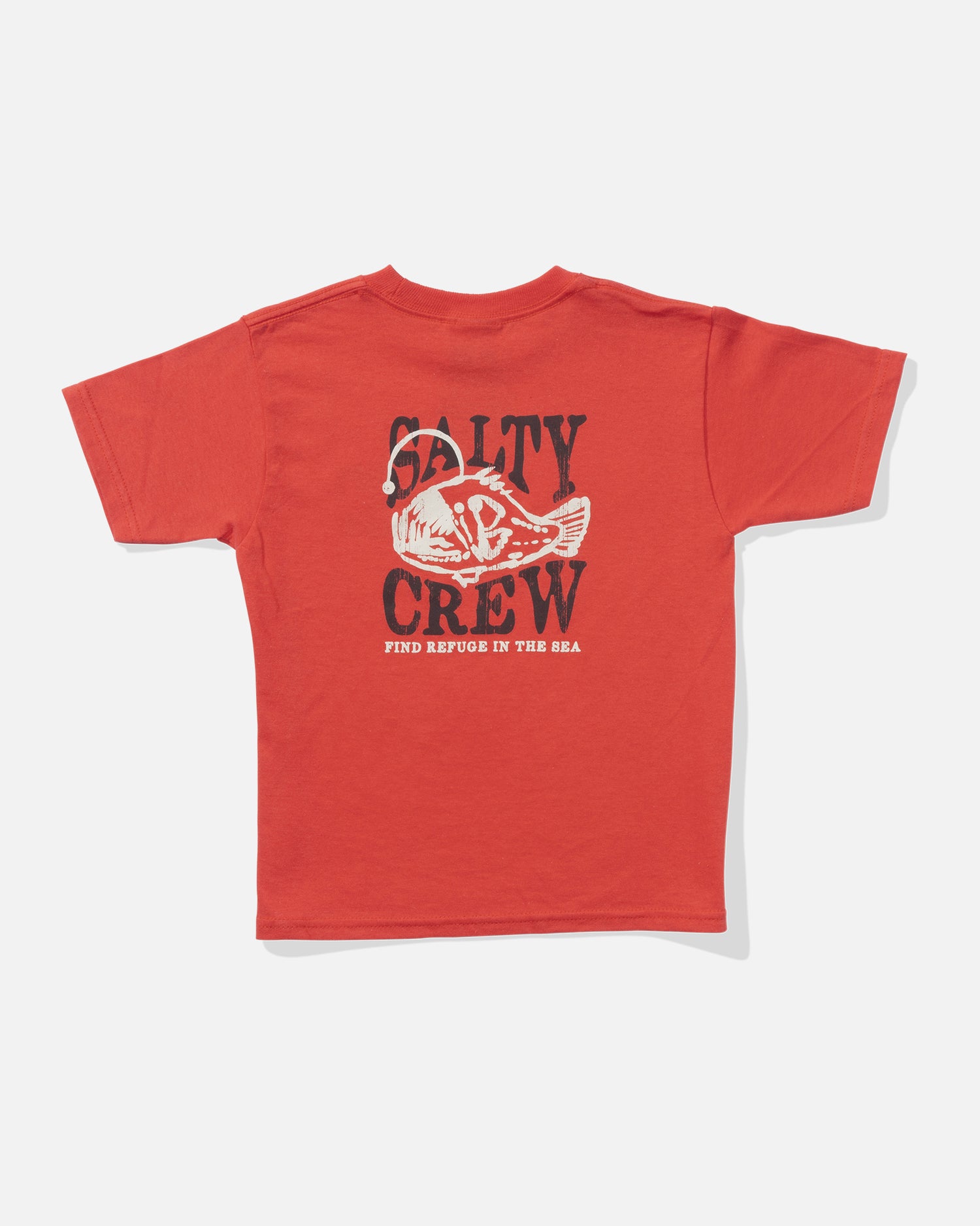 back view of Briny Toddler Tee - Coral