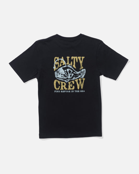 back view of Briny Boys Tee - Black