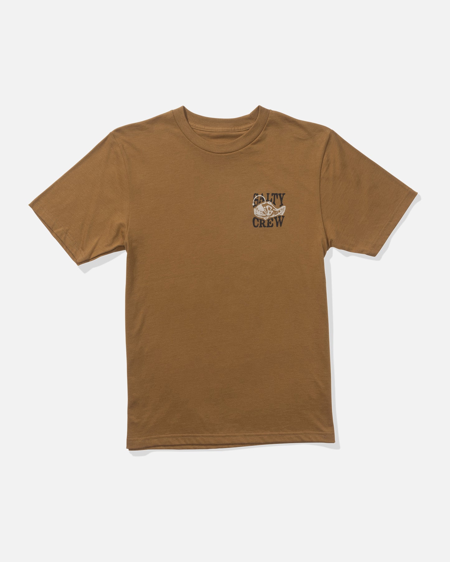 front view of Briny Boys Tee - Caramel