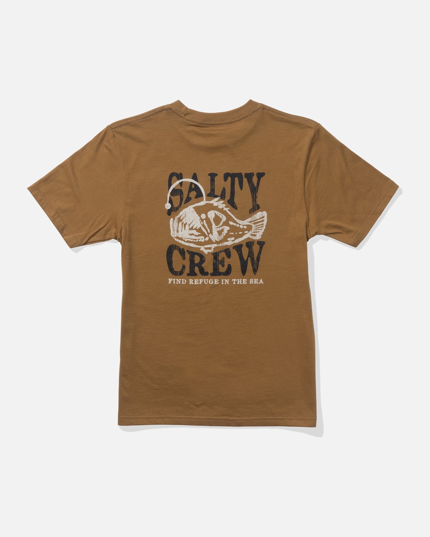 back view of Briny Boys Tee - Caramel